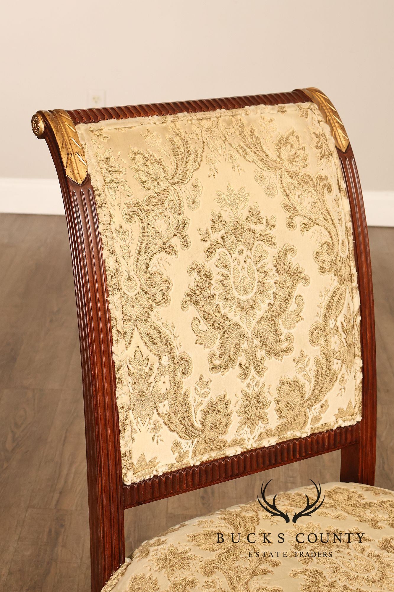 Sigla Furniture Louis XVI Style Set Of Eight Upholstered Dining Chairs