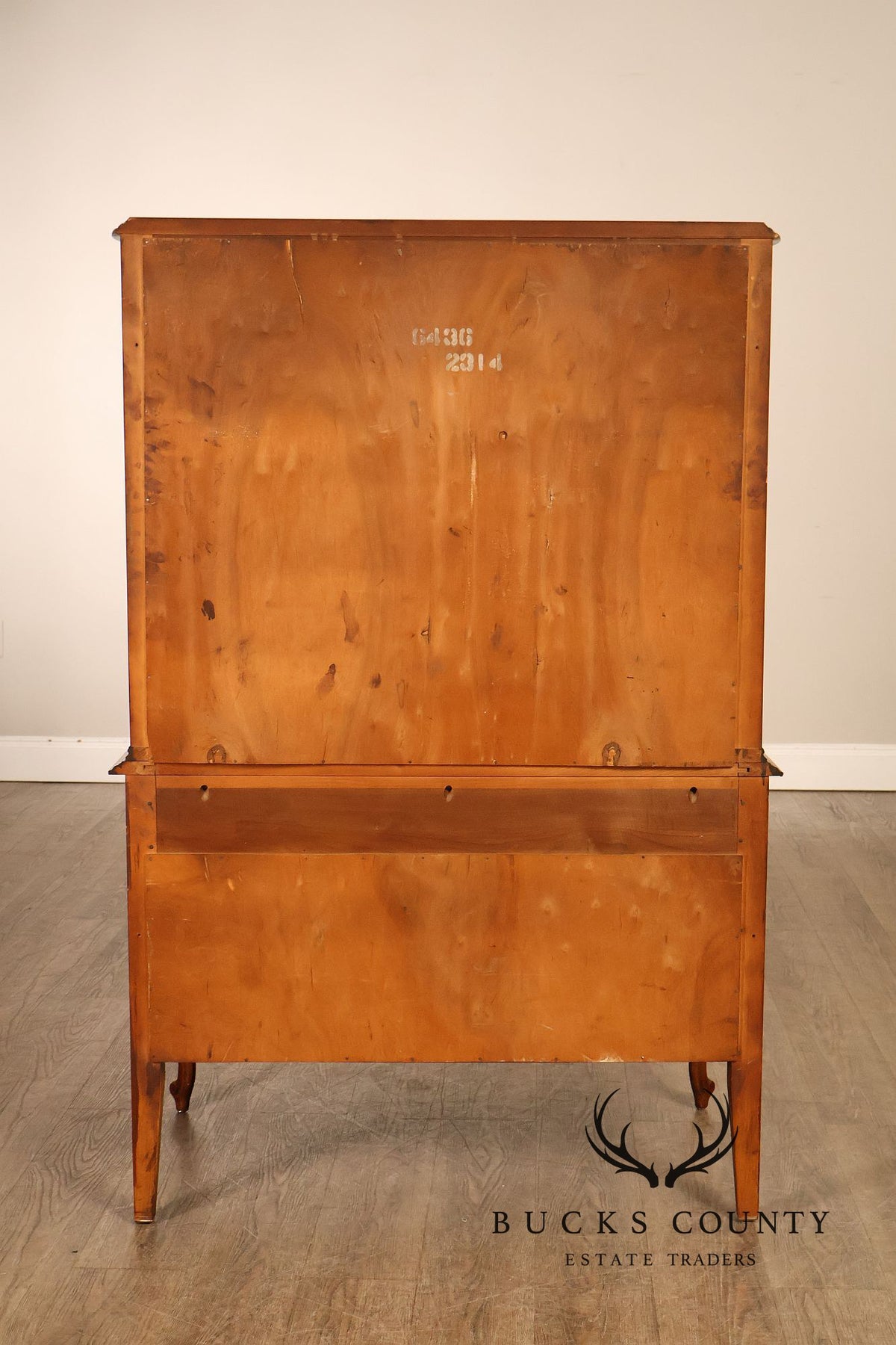 French Louis XV Style Satinwood High Chest Of Drawers