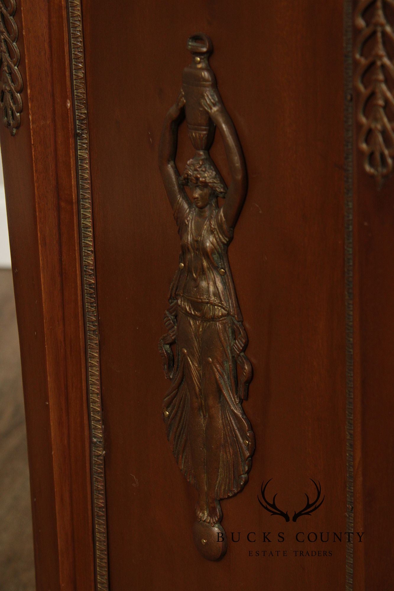 Antique French Marble Top Neoclassical Style Pedestal