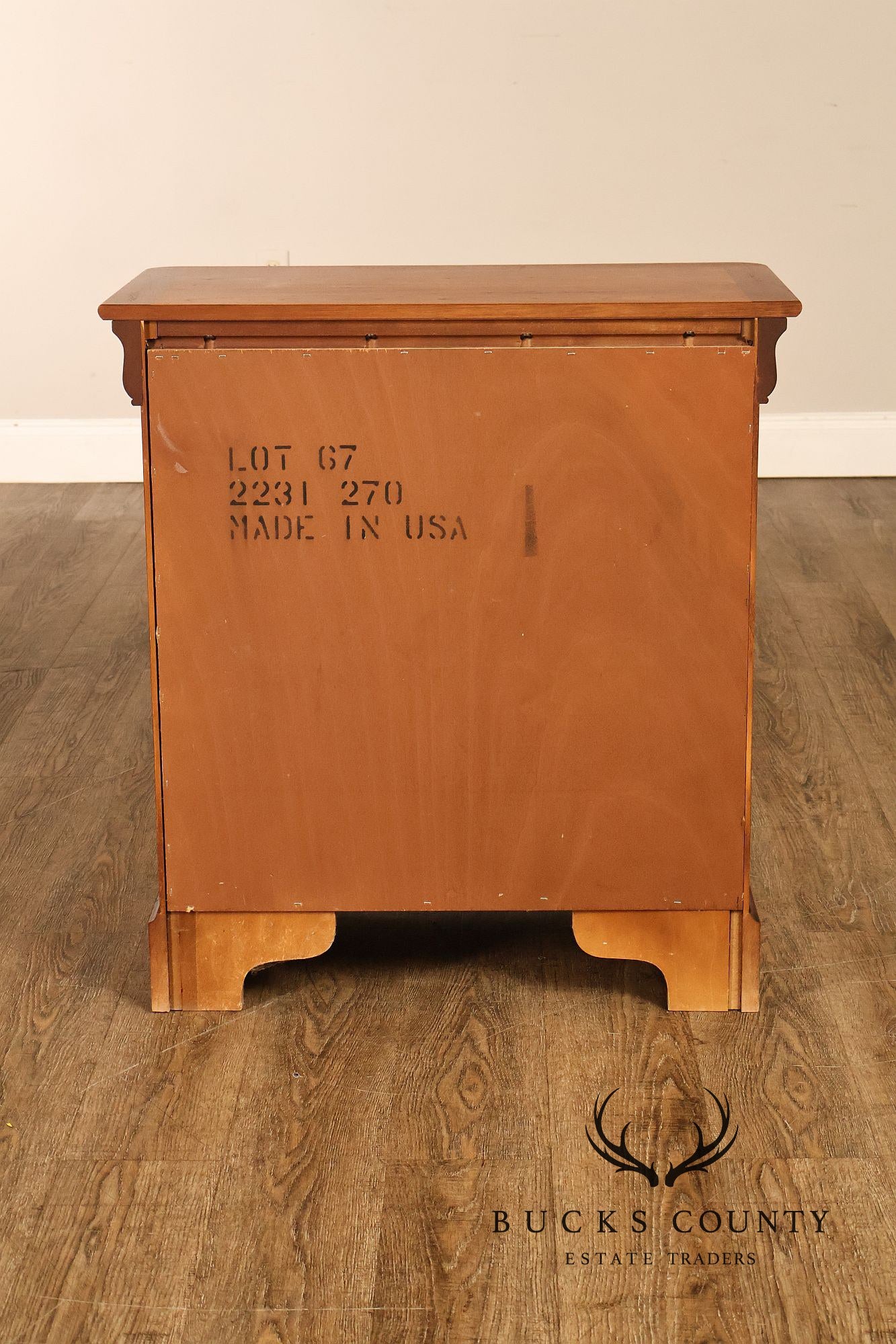 National Mt. Airy Louis Philippe Style Pair of Cherry Nightstands