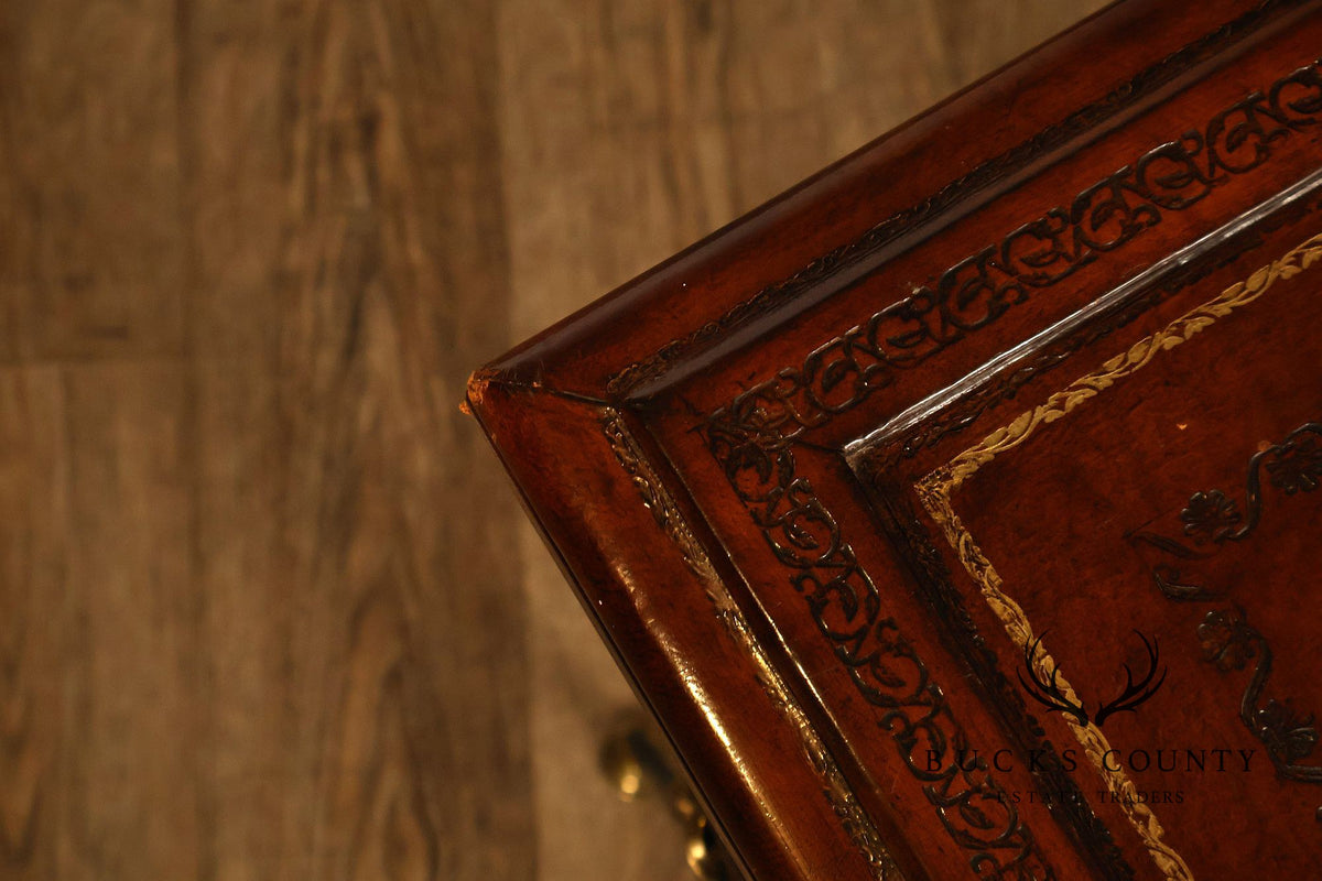 Maitland Smith Leather Top Sword Console