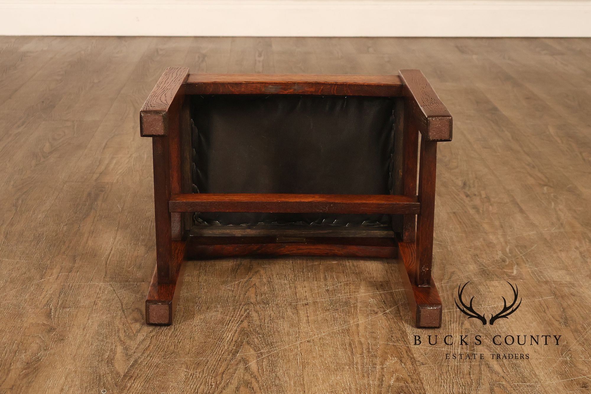Antique Stickley Brothers Mission Oak Arts And Crafts Footstool Ottoman