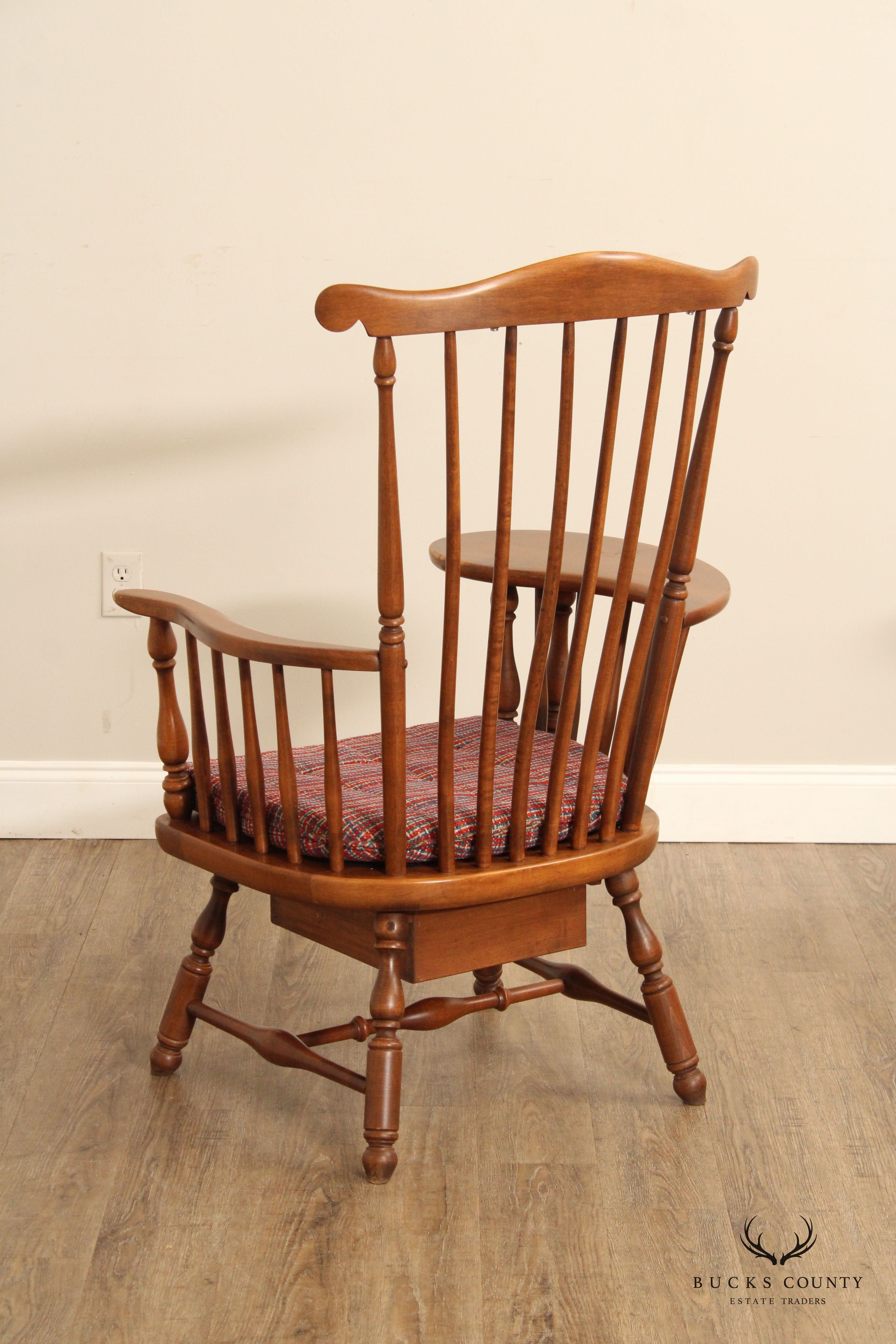 Heywood Wakefield Pair of Maple Windsor Writing Chairs