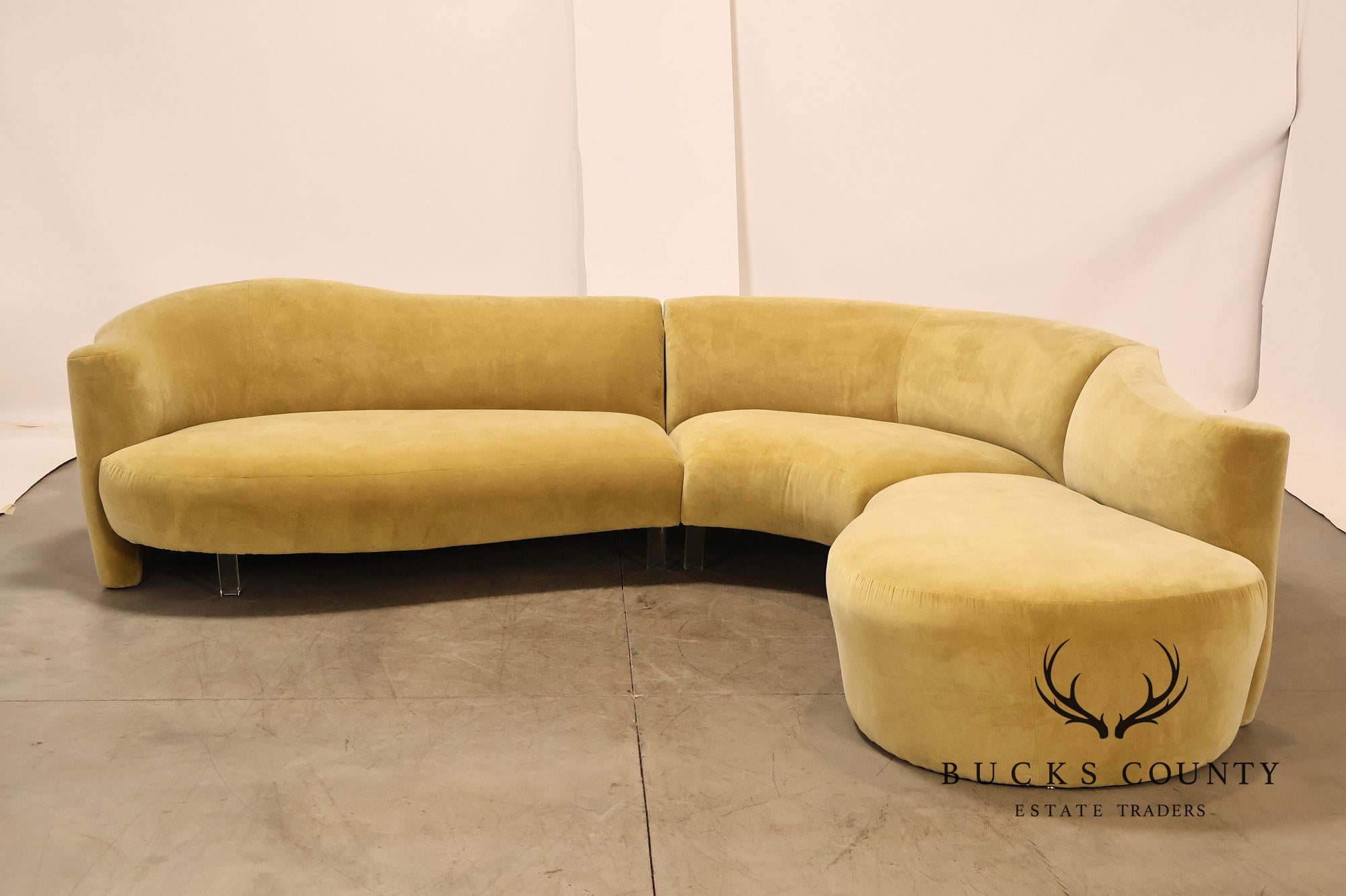Vladimir Kagan Sculptural Curved Sectional Sofa