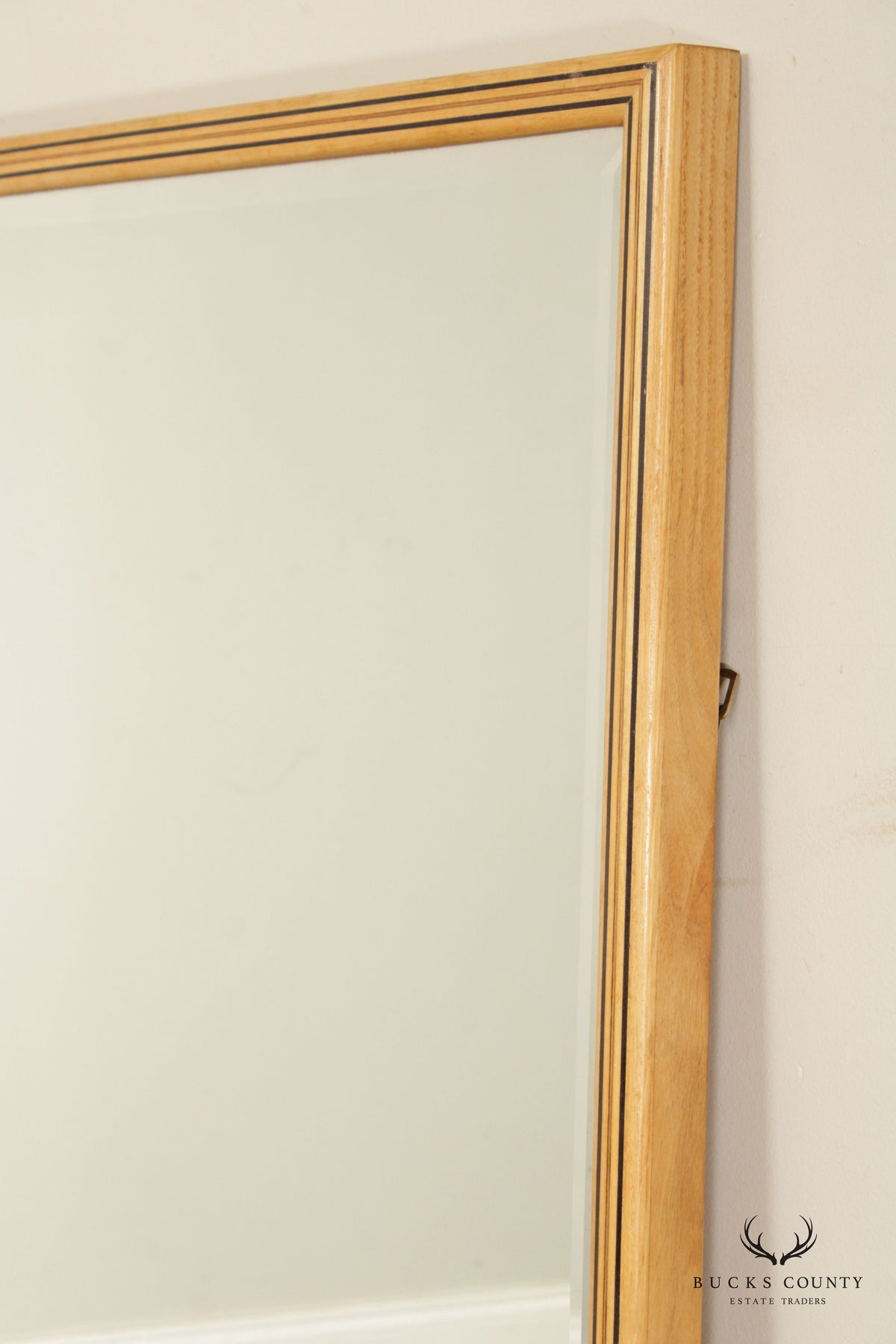 Henredon Scene Two Pair Inlaid Beveled Wall Mirrors