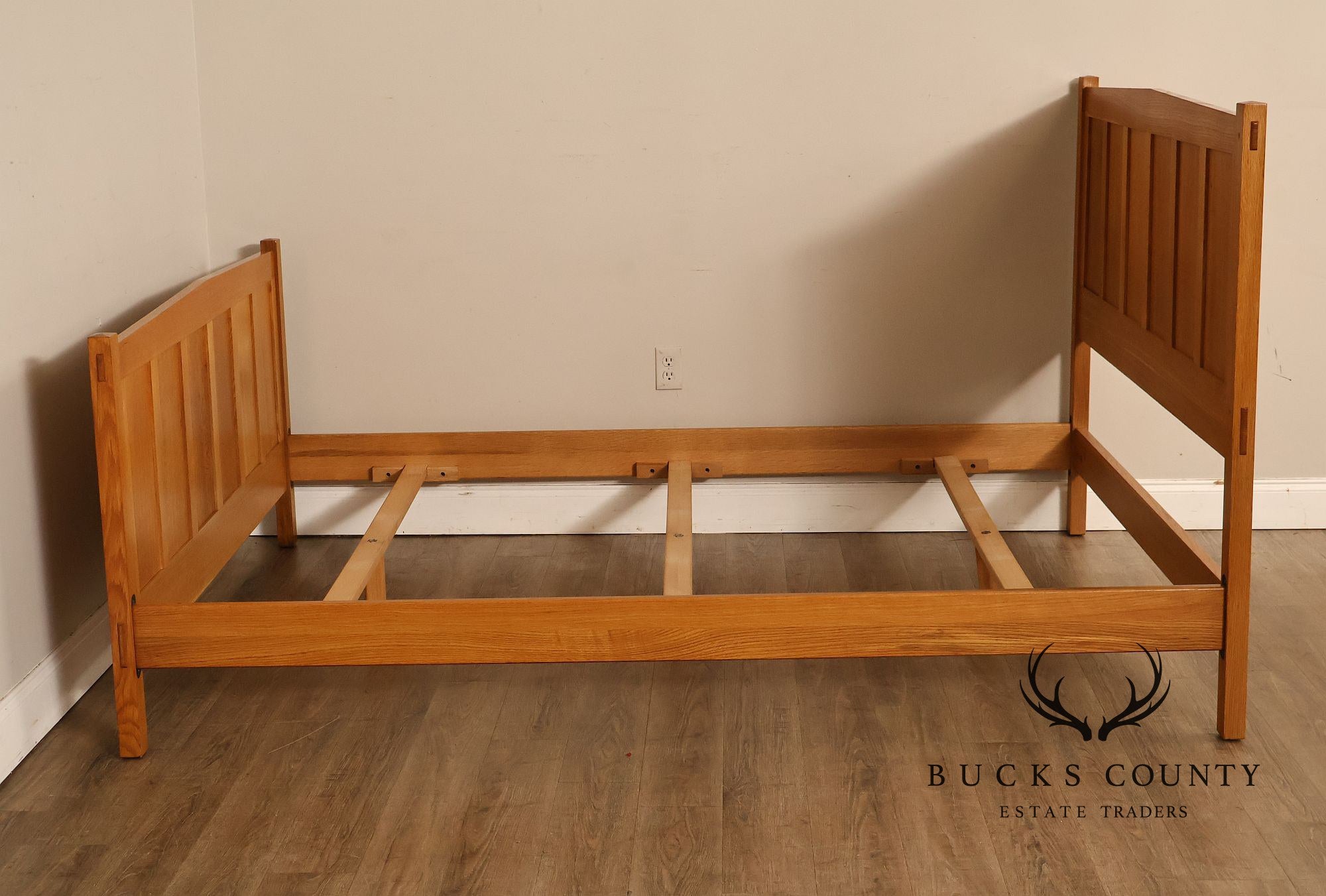 Stickley Mission Collection Oak Queen Panel Bed