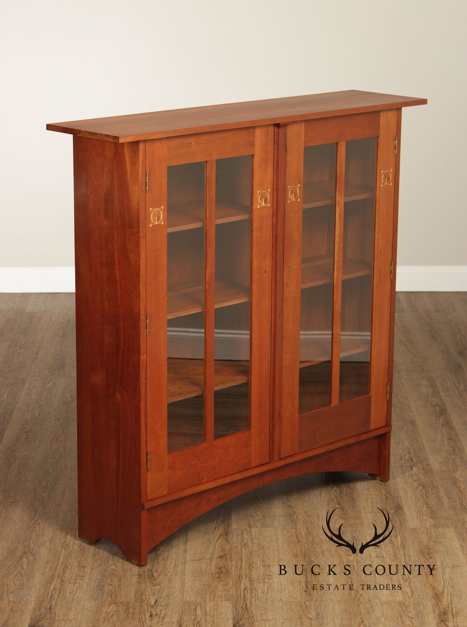 Stickley Mission Collection Cherry Harvey Ellis Bookcase Cabinet