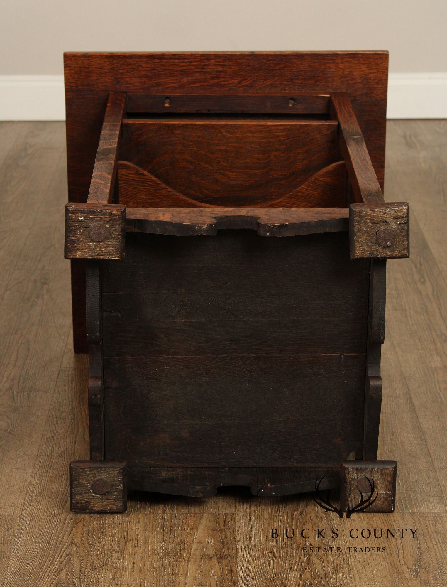 Antique Mission Oak Side Table