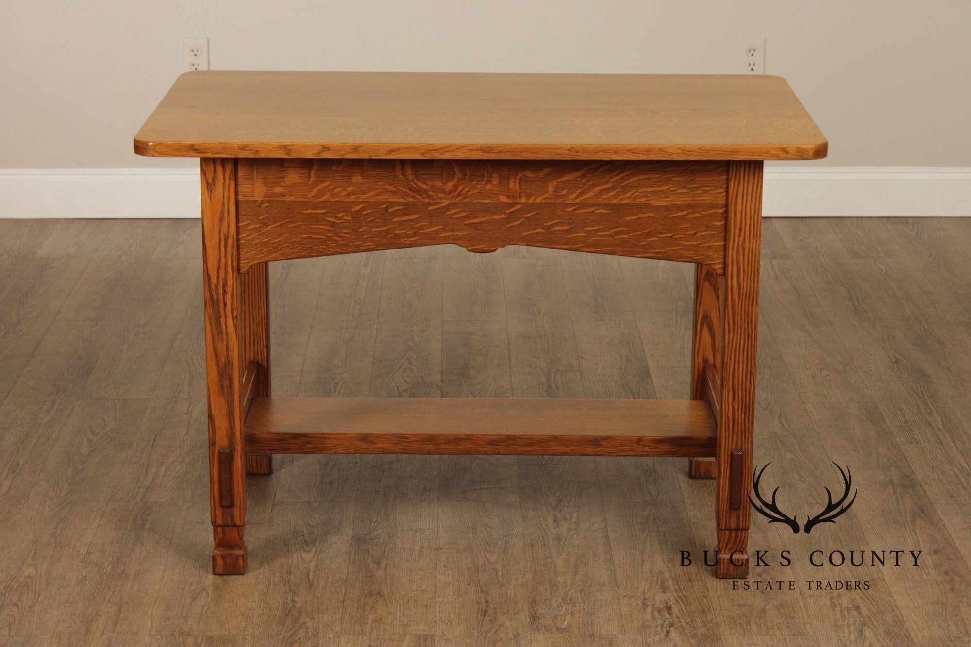 Stickley Brothers Antique Mission Oak Library Table