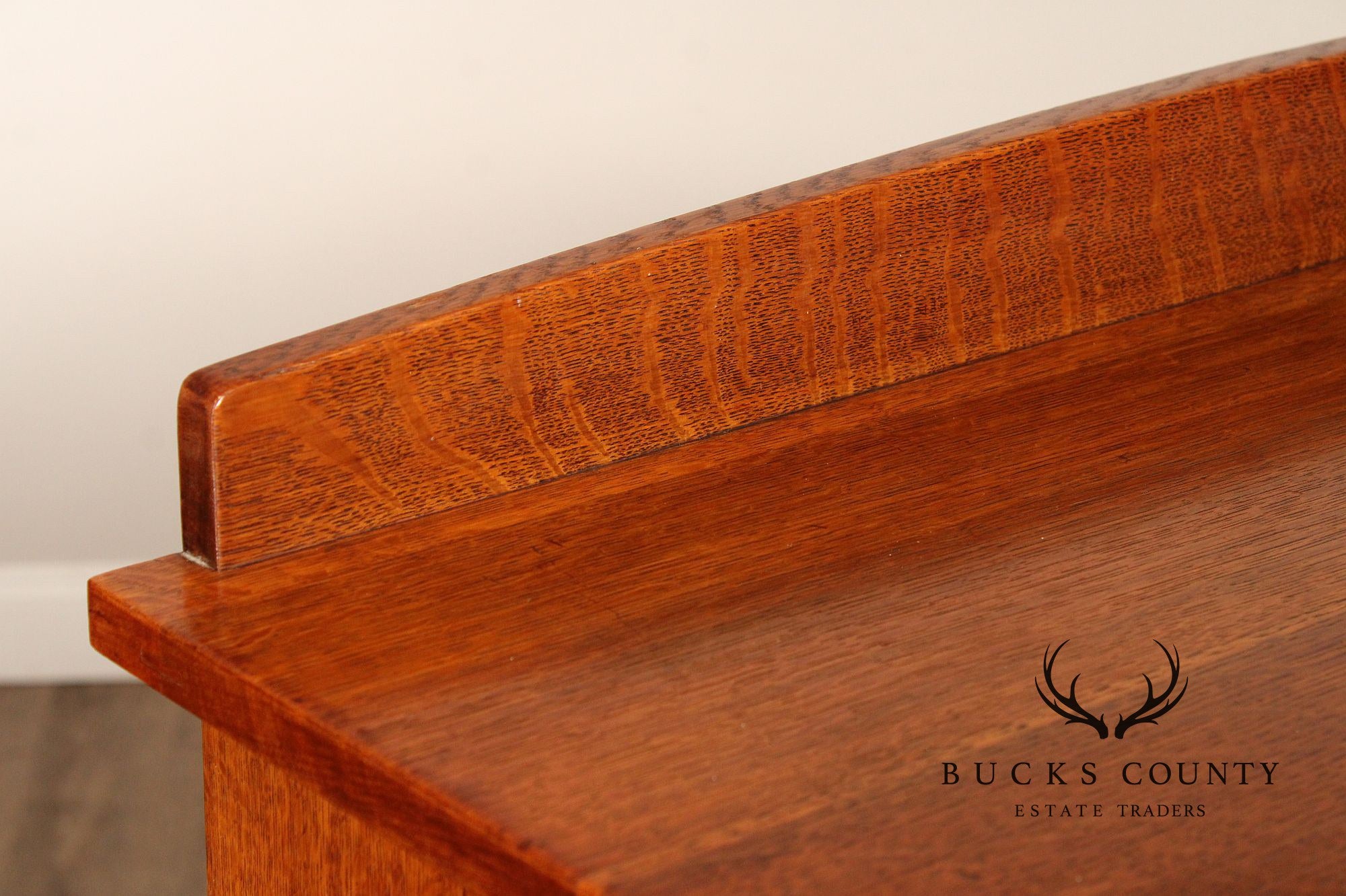 Antique L. & J.G. Stickley Mission Oak Tall Chest of Drawers