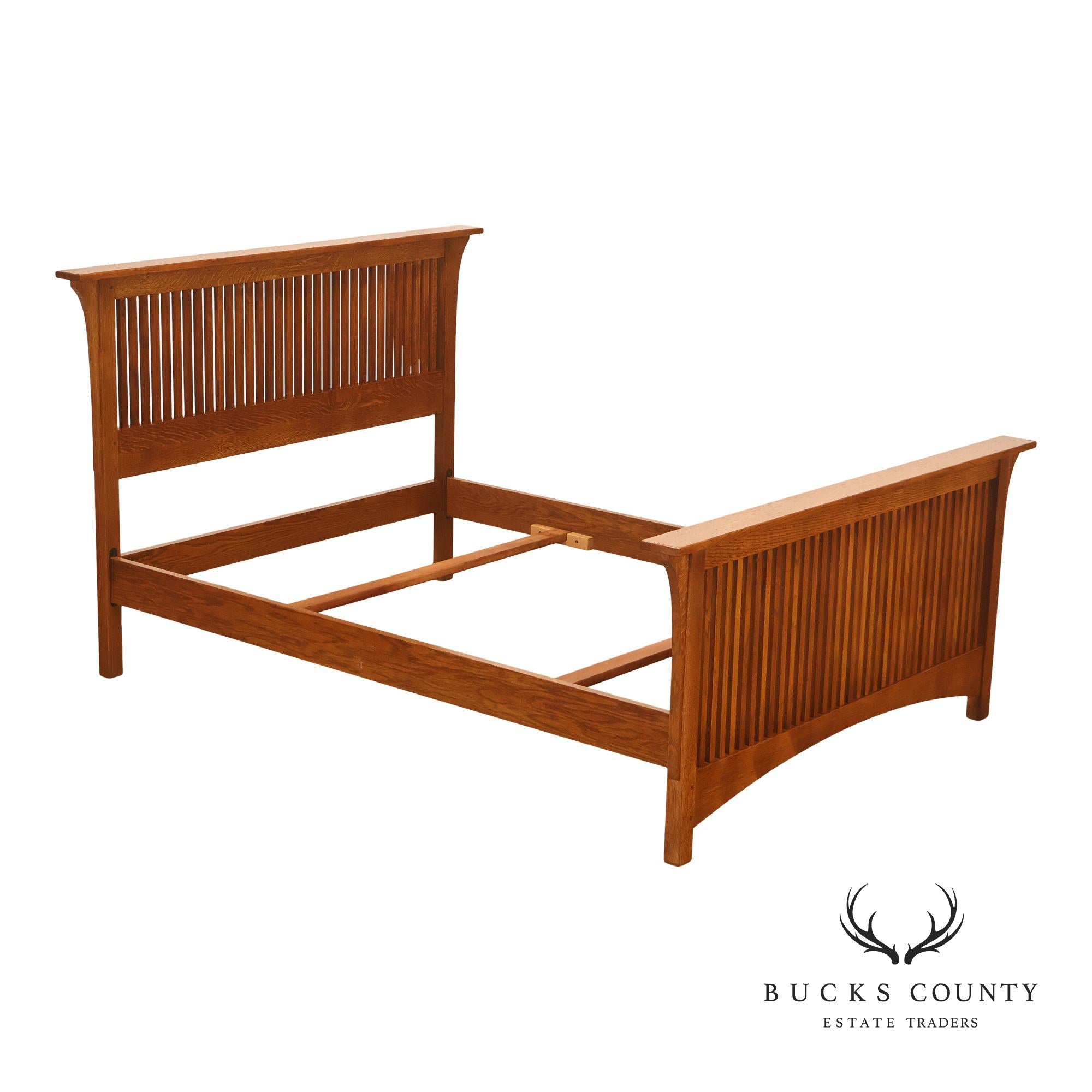 Stickley Mission Collection Oak Spindle Full Size Bed