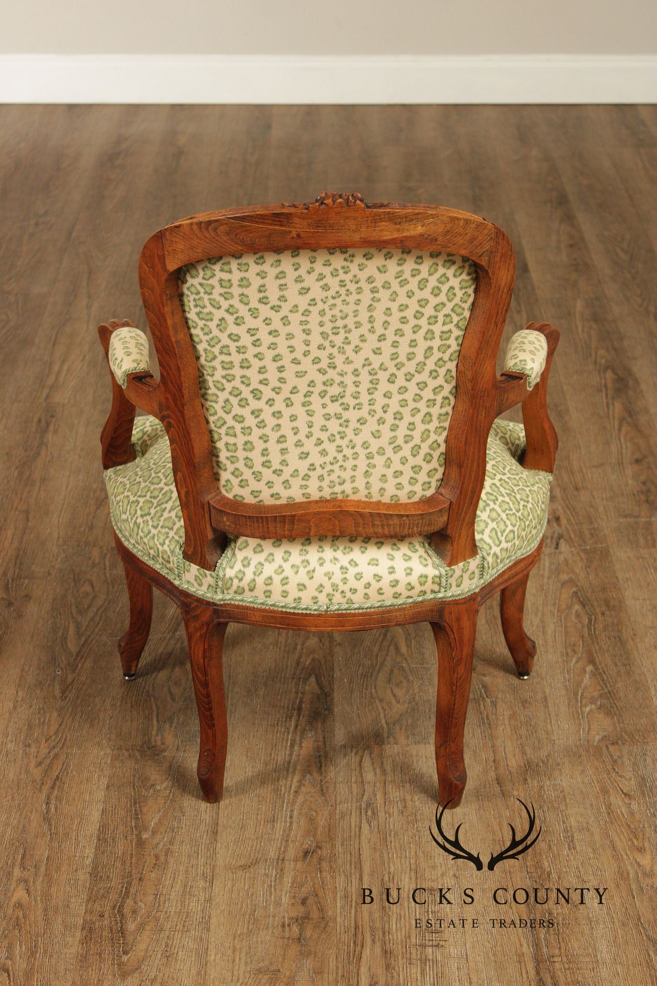 French Louis XV Style Pair of Fauteuil Armchairs