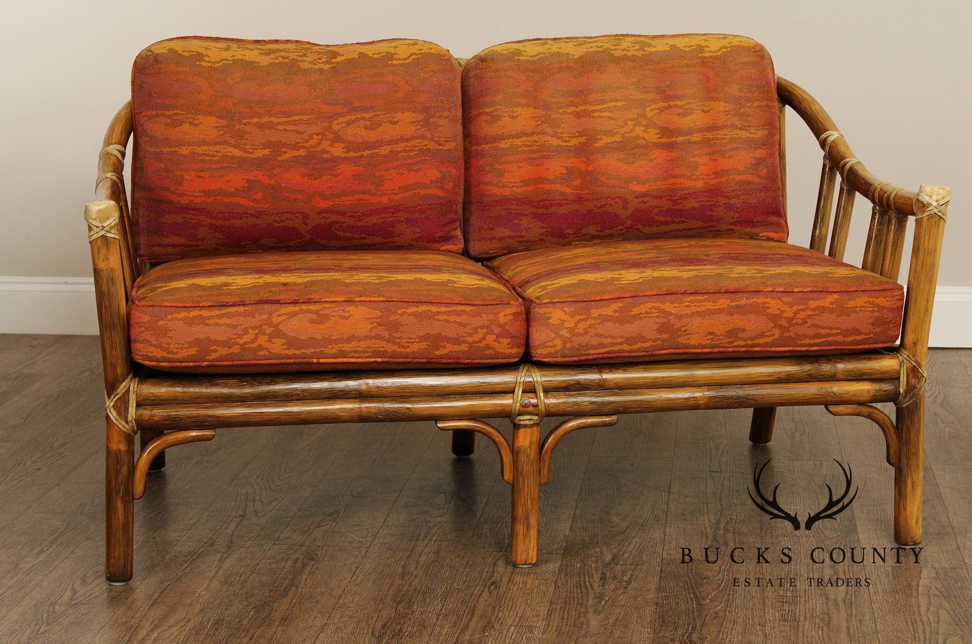 McGuire Vintage Bamboo Loveseat