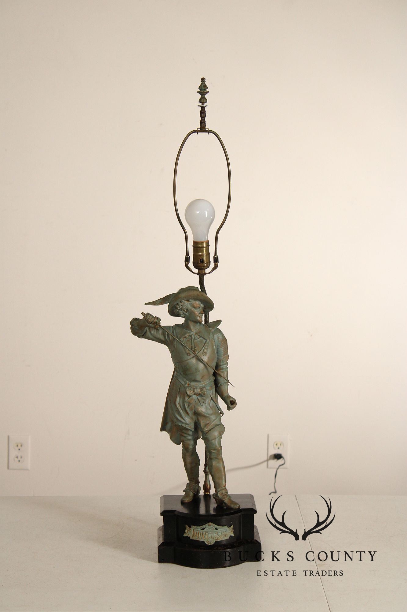 Vintage Pair of Figural Table Lamps