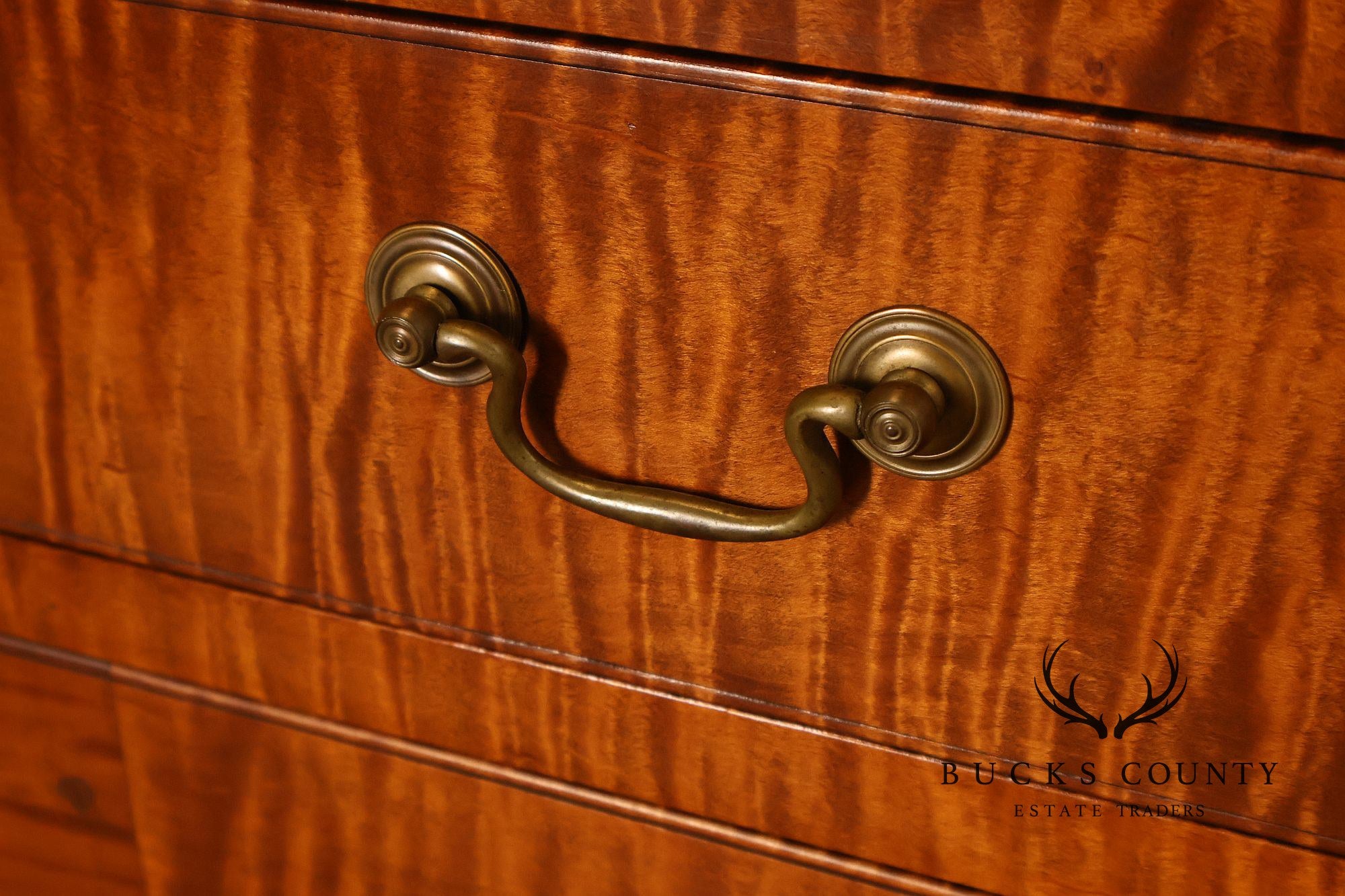 Louis Irion Tiger Maple Corner Cabinet*