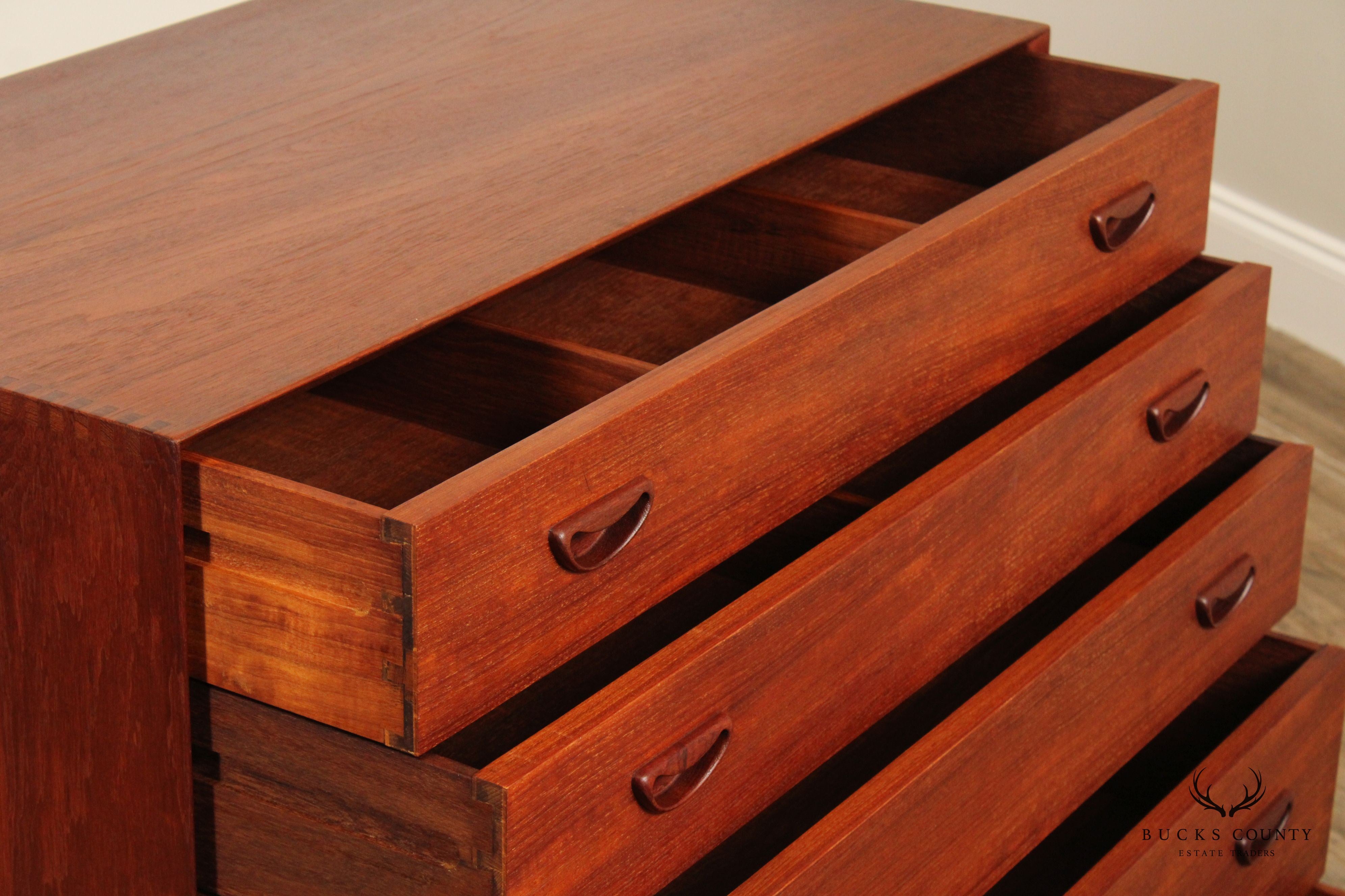 Danish Modern Teak Chest Of Drawers By Peter Hvidt and Orla Molgaard-Nielsen