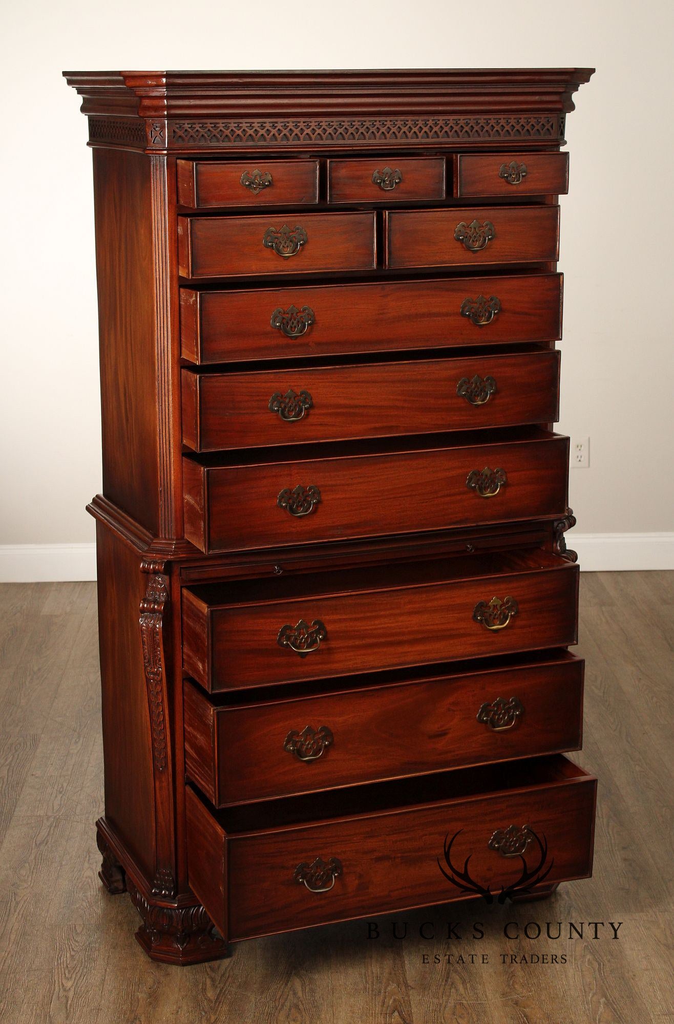 Georgian Style Mahogany Tall Chest