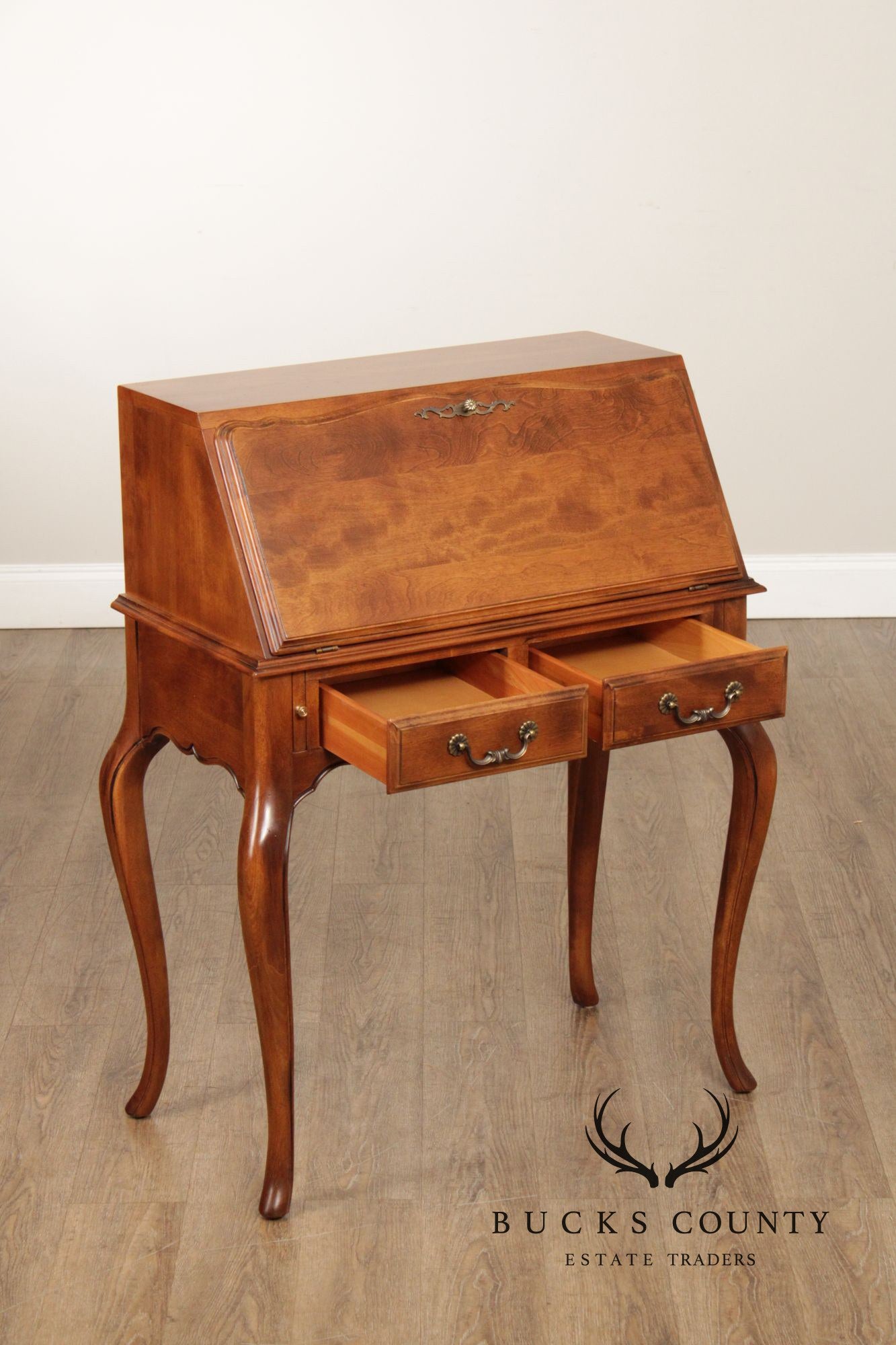 Ethan Allen 'Country French' Slant Front Maple Writing Desk