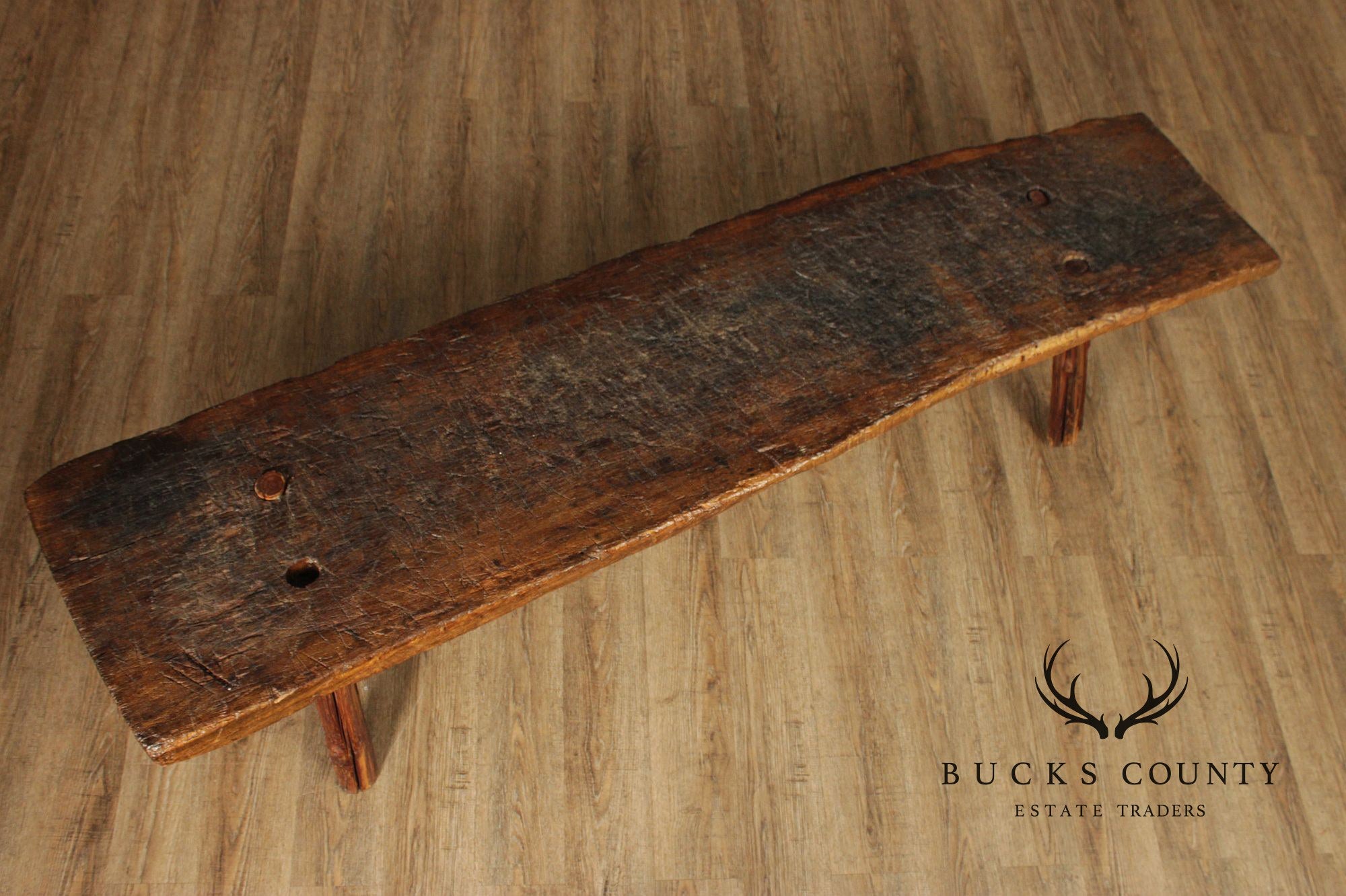 Antique Rustic Long Pig Bench