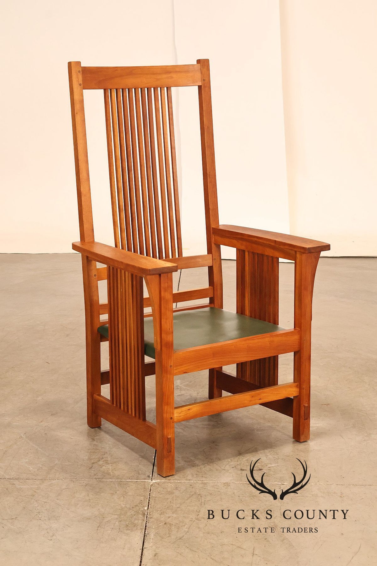 Stickley Mission Collection Cherry Spindle Back Dining Chairs Set Of 6