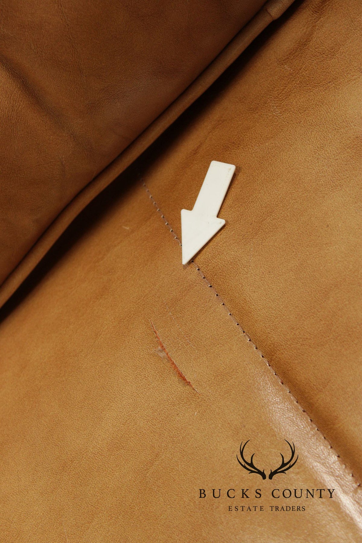 Thomasville Vintage Tufted Leather Armchair