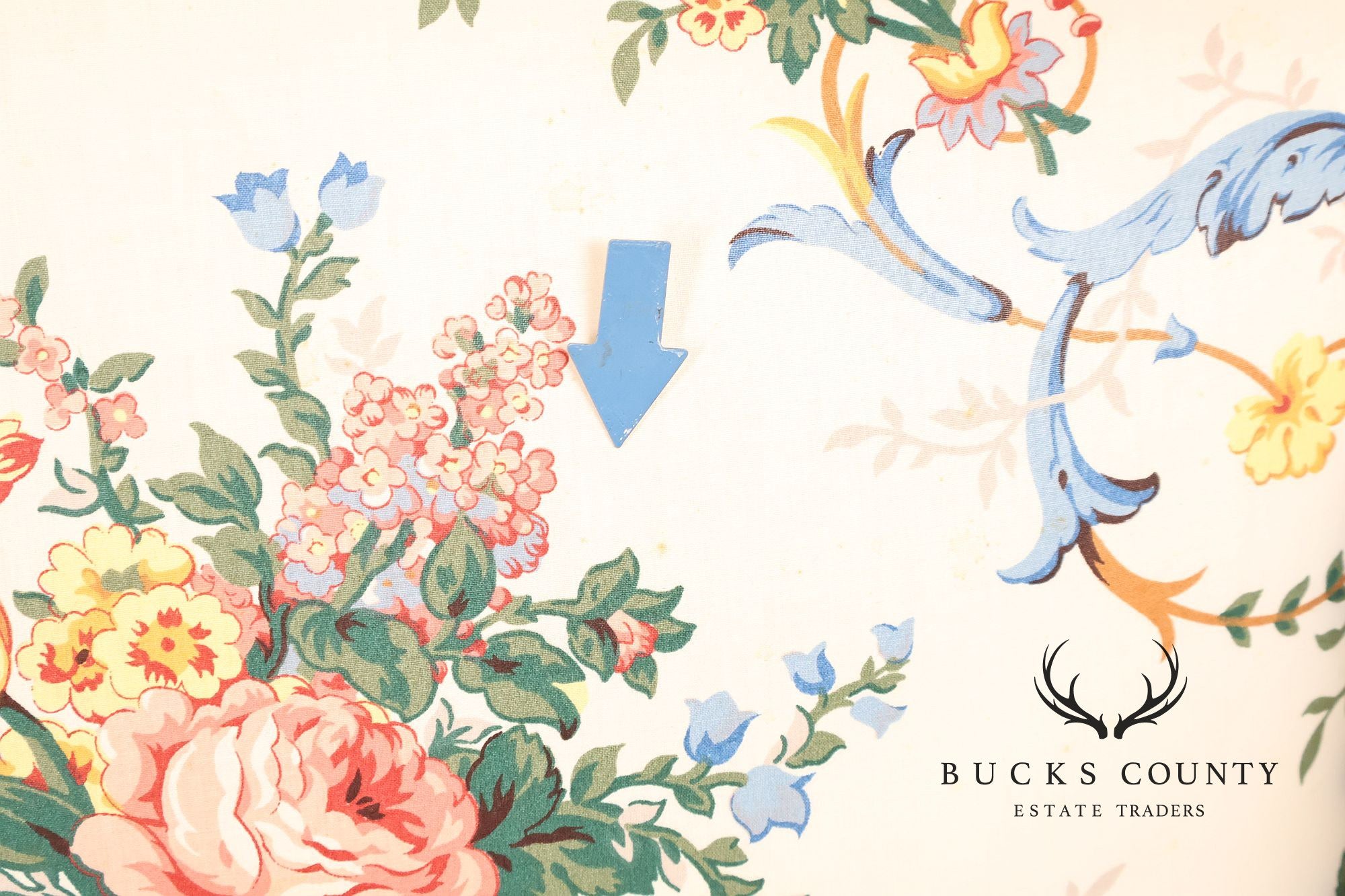 Georgian Style Upholstered Wing Chair