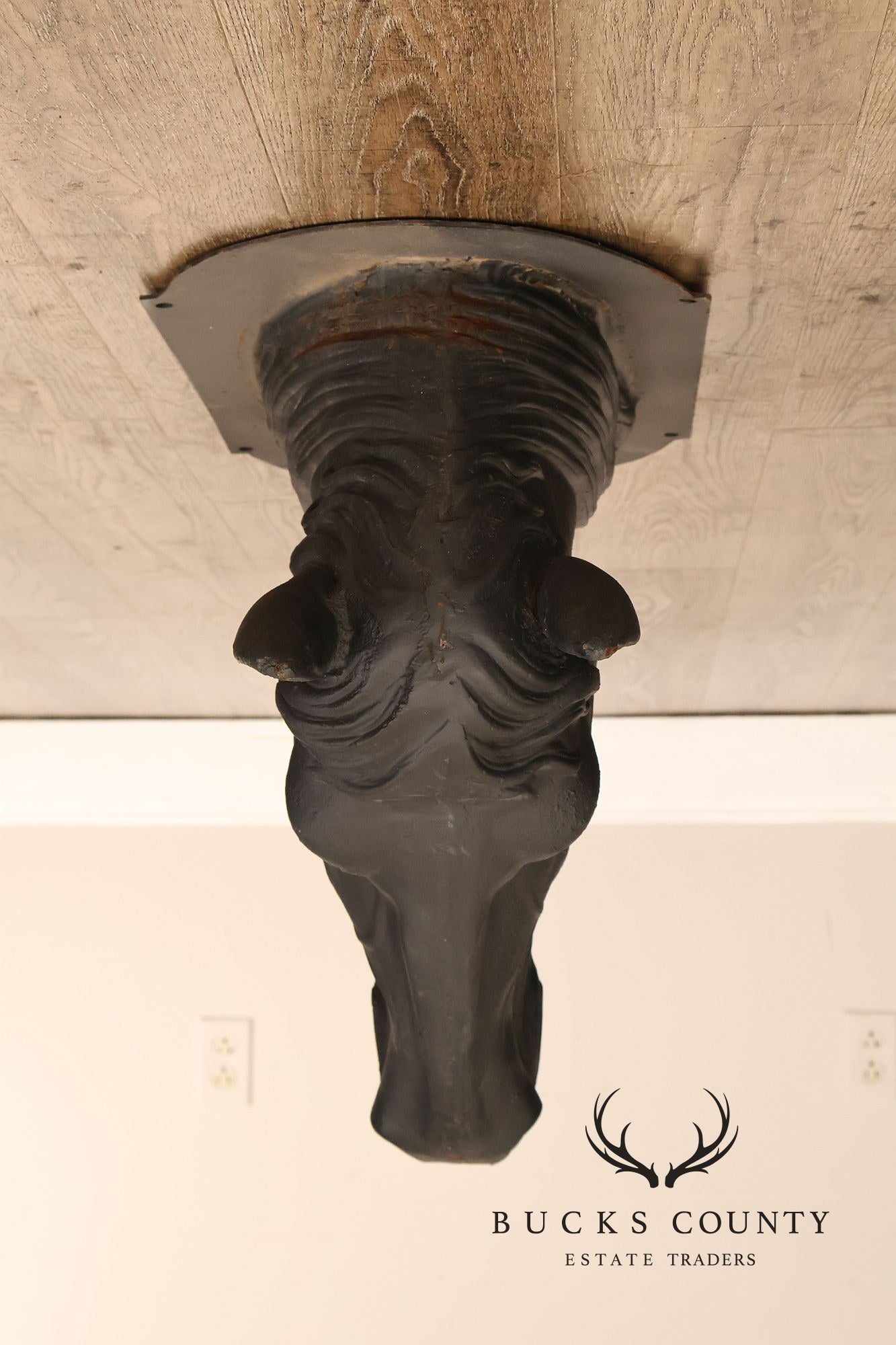 Pair of Cast Iron Horse Head Wall Decor