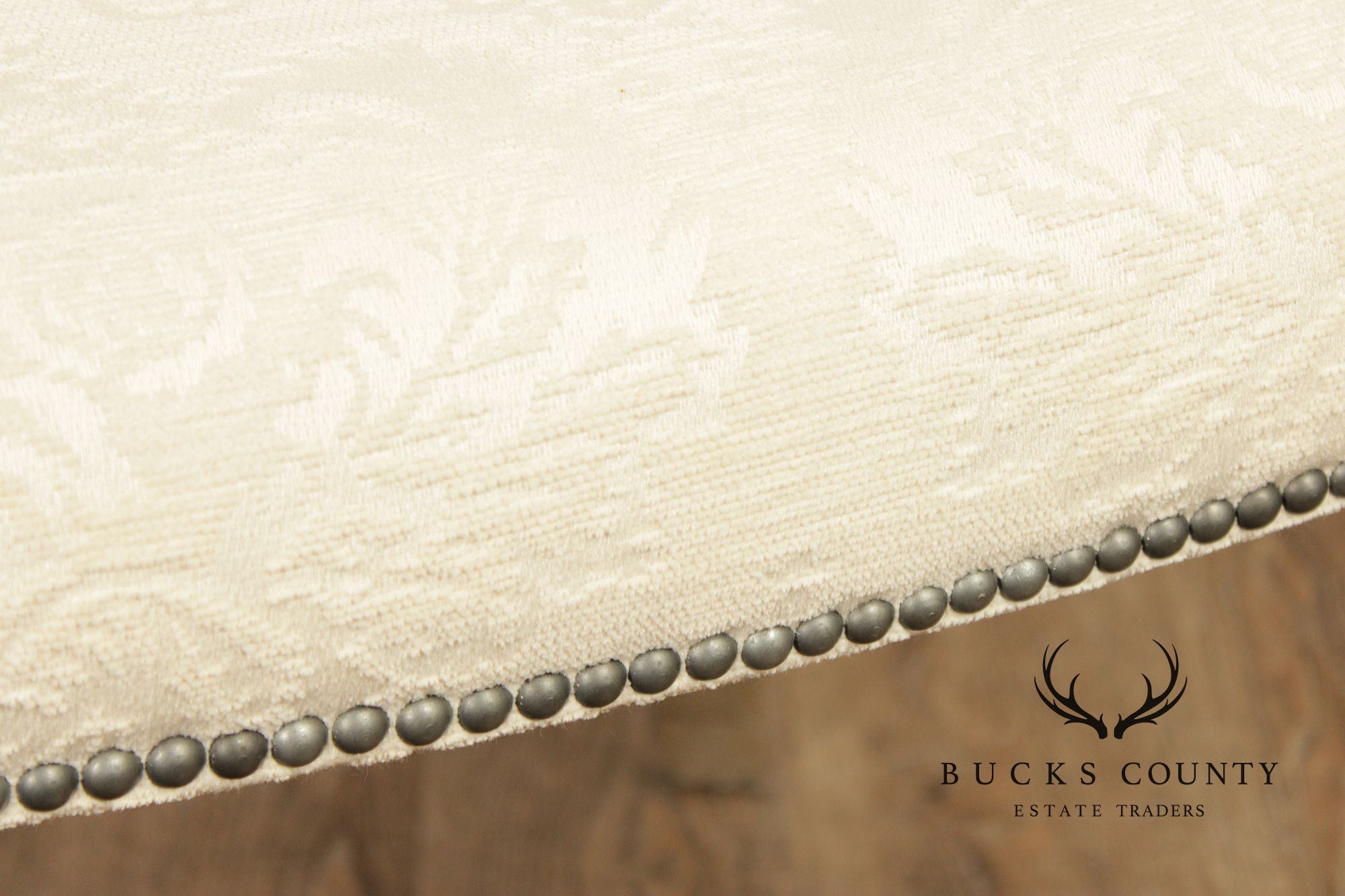 Henredon Set of Four Silver Leaf Side Dining Chairs