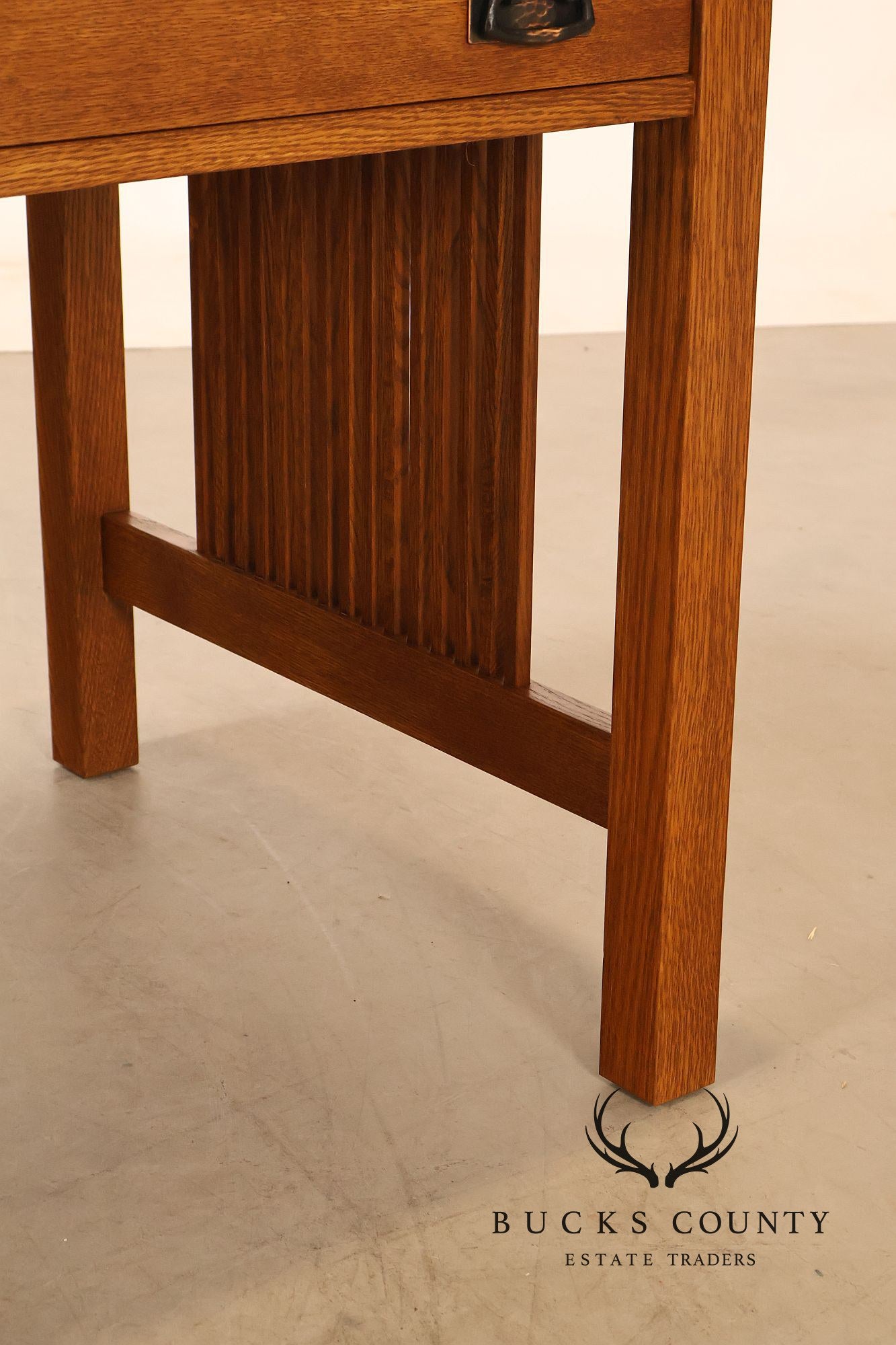 Stickley Mission Collection Oak Spindle Writing Desk