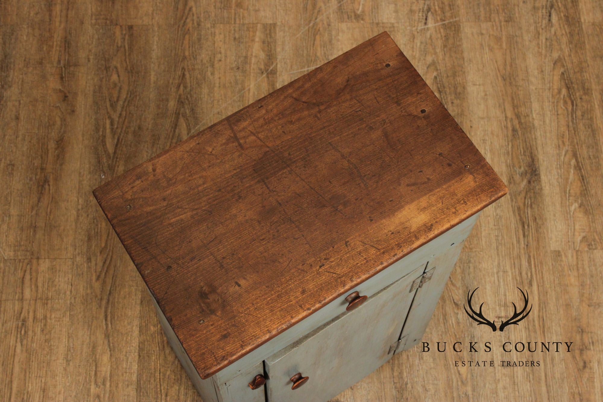 Primitive Style Painted Side Cabinet