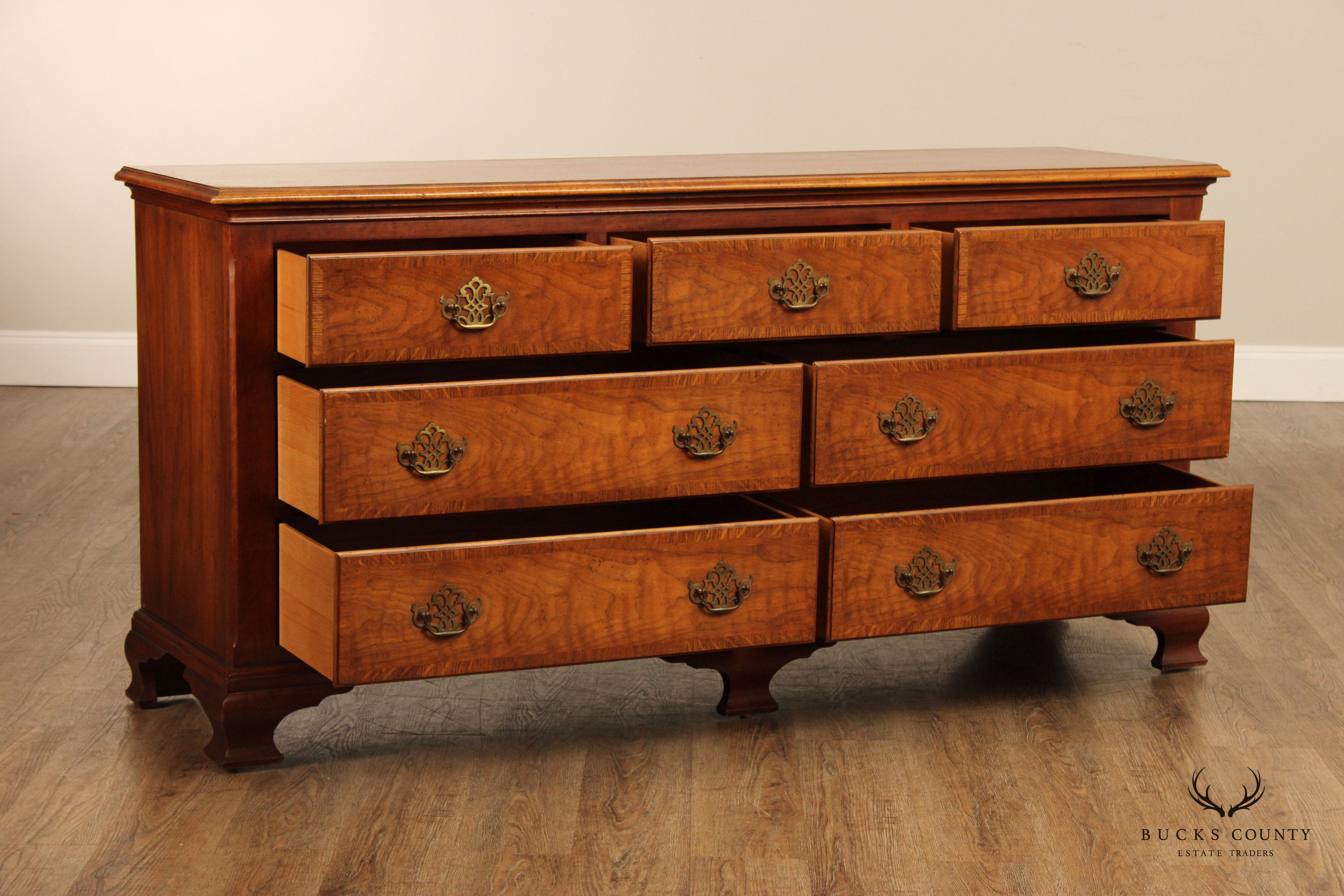 Baker Milling Road Georgian Style Walnut Long Dresser