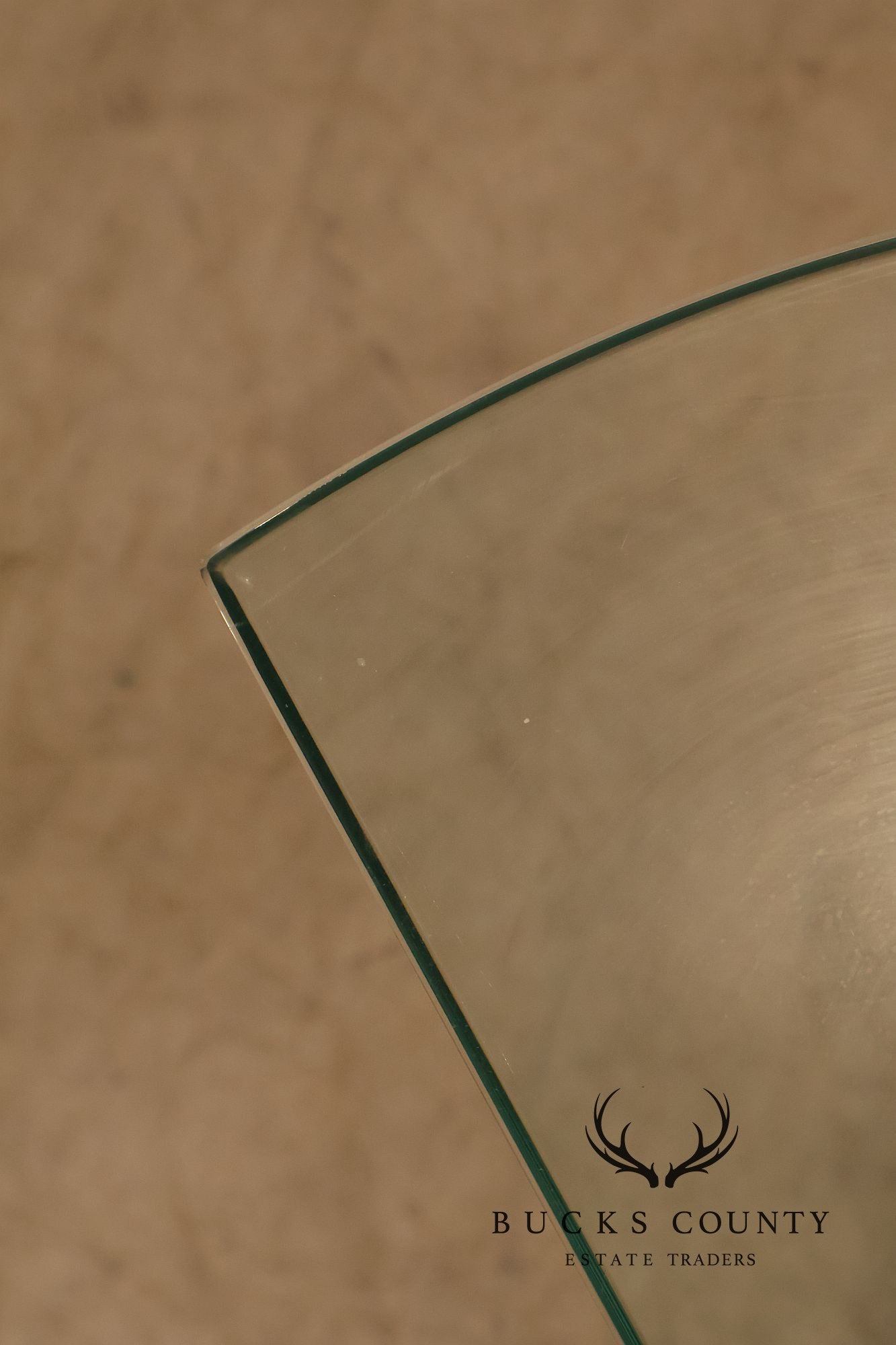 Postmodern Pair Of Triangular Glass Top Coffee Table with Brushed Steel Frame and Brass Casters