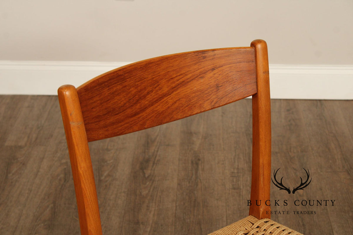 Swedish Modern Pair of Teak Dining Chairs