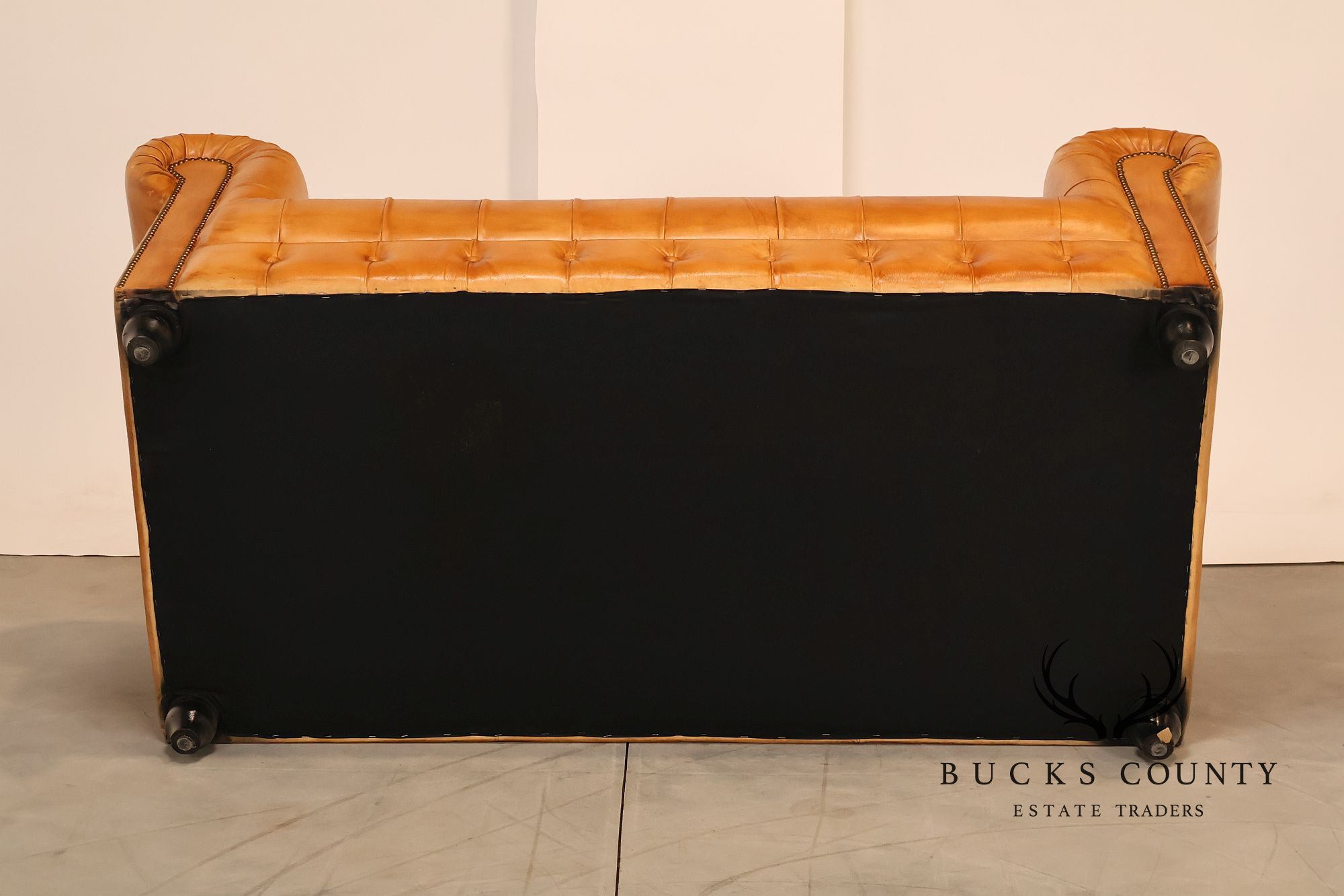Tufted Leather Chesterfield Sofa