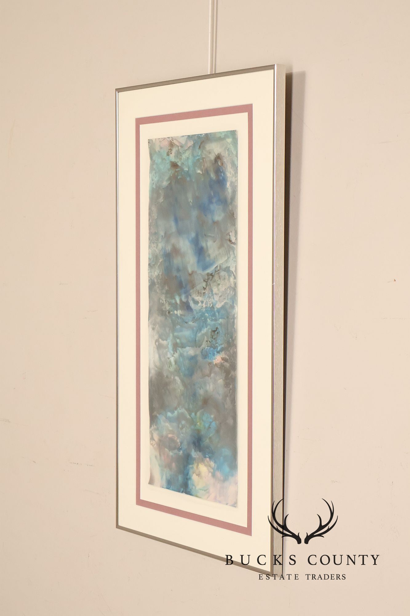 Suzanne S. Marinell Melted Wax Painting, Aurora Borealis