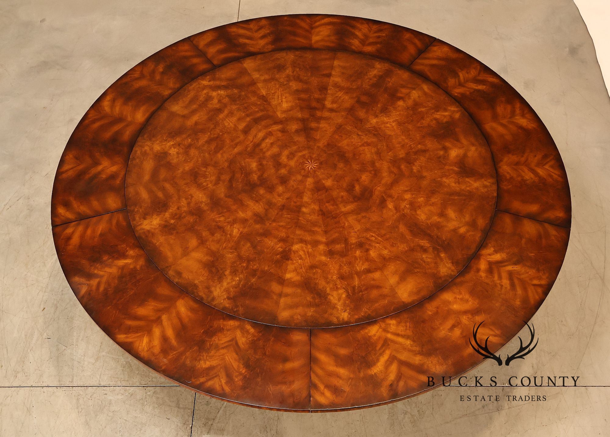 Maitland Smith 'Roundabout' Mahogany Expandable Dining Table