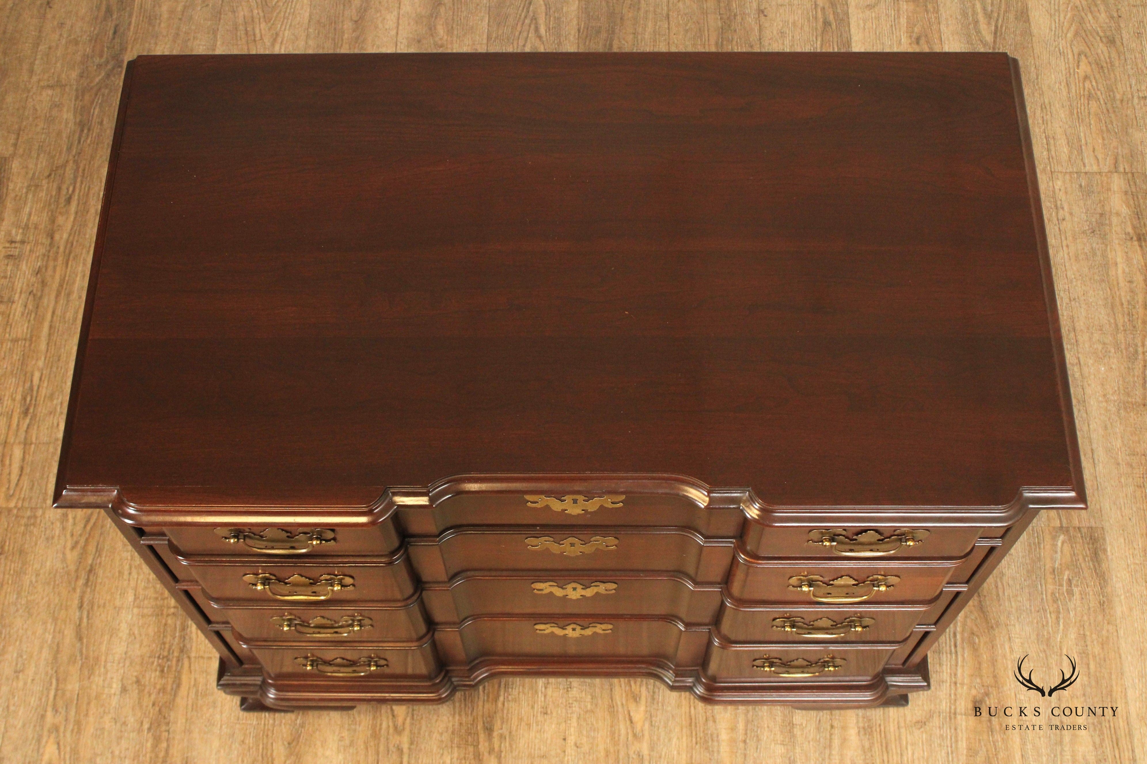 Ethan Allen 'Georgian Court' Cherry Blockfront Chest