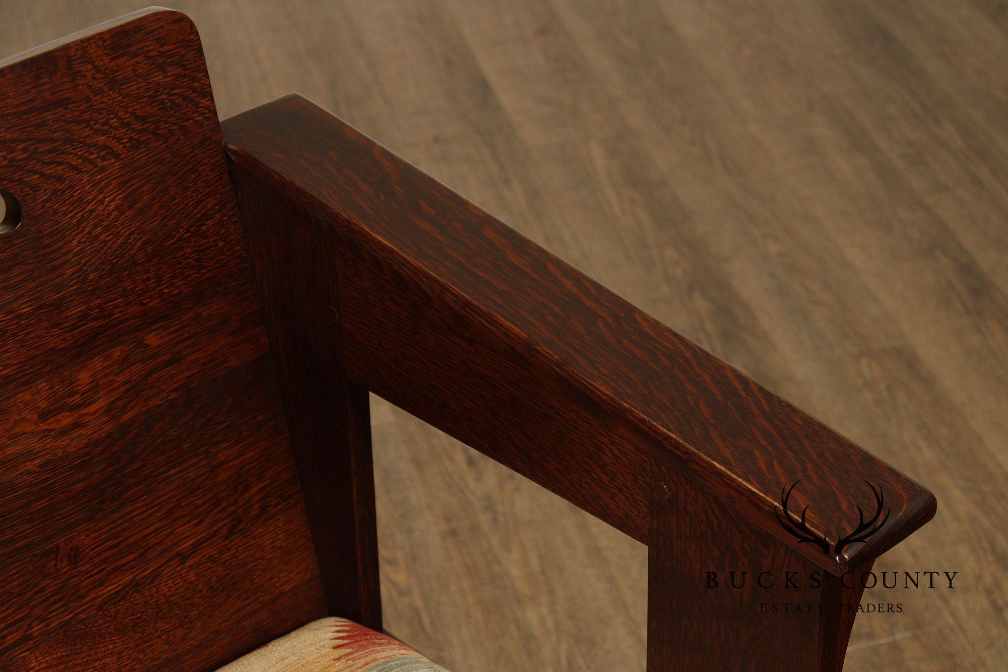 Stickley Mission Collection Limbert Style Oak Cafe Chair