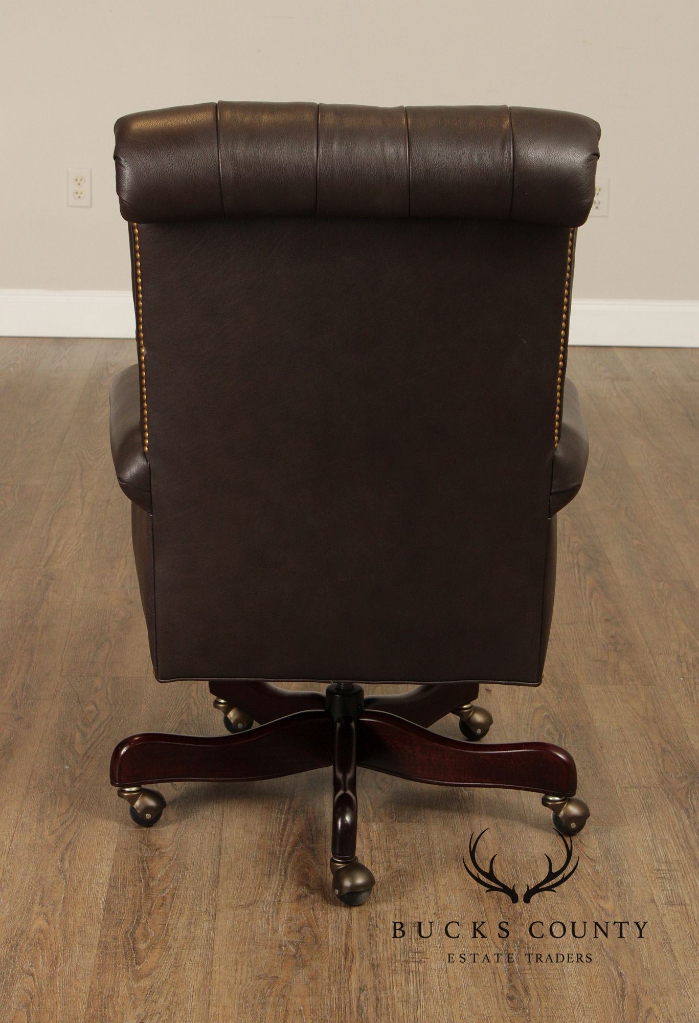 Hancock and  Moore 'Berwind' Tufted Leather Executive Office Chair