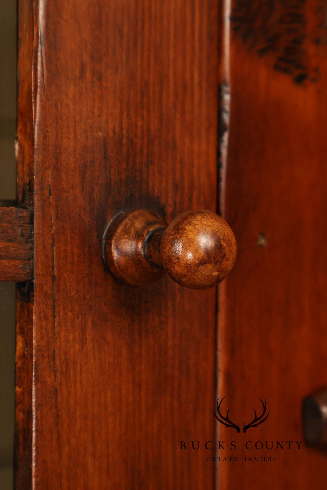 Stephen Von Hohen Pine Two Piece Stepback Cupboard