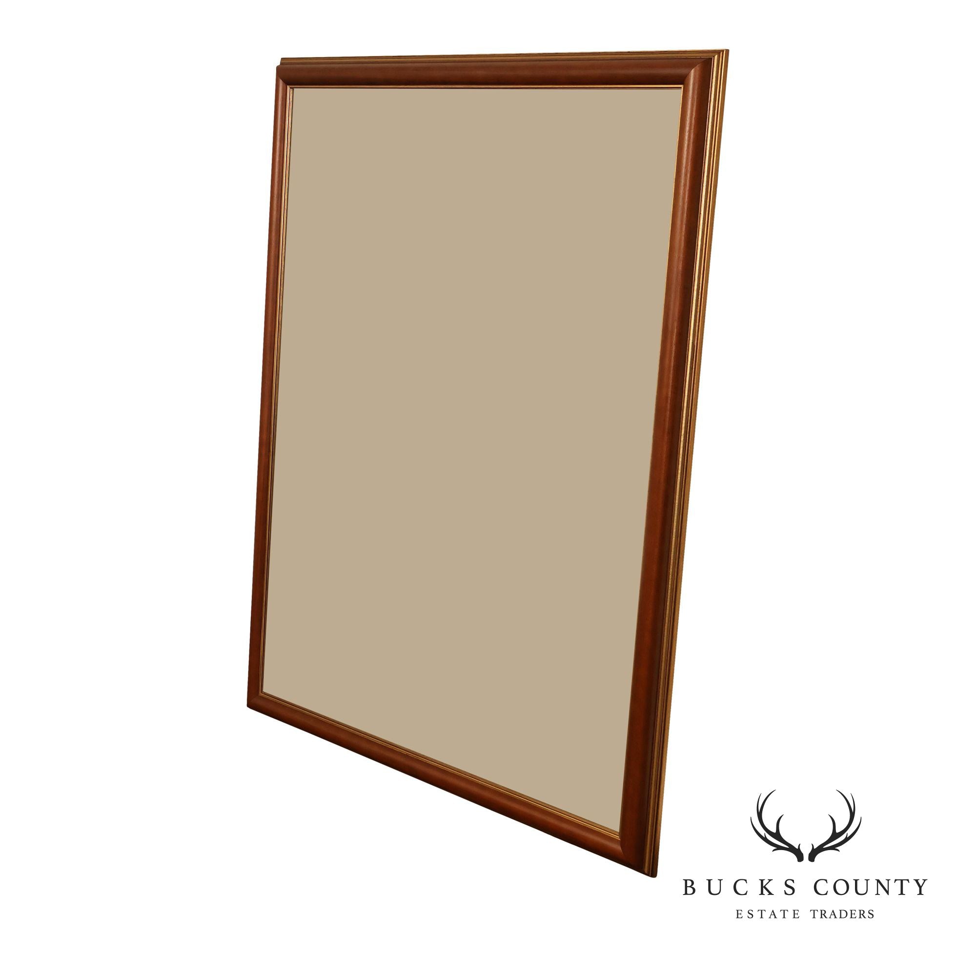 Traditional Partial Gilt Wall Mirror