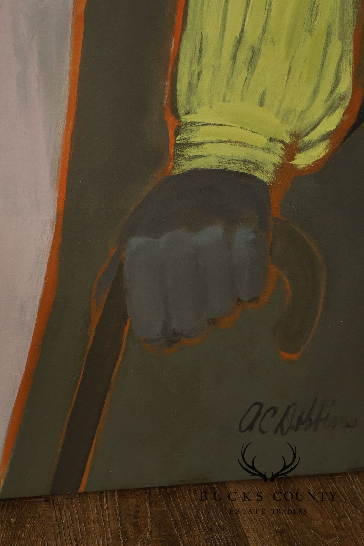 Anne Cooper Dobbins Oil Painting, 'Mr. Pfeiffer'