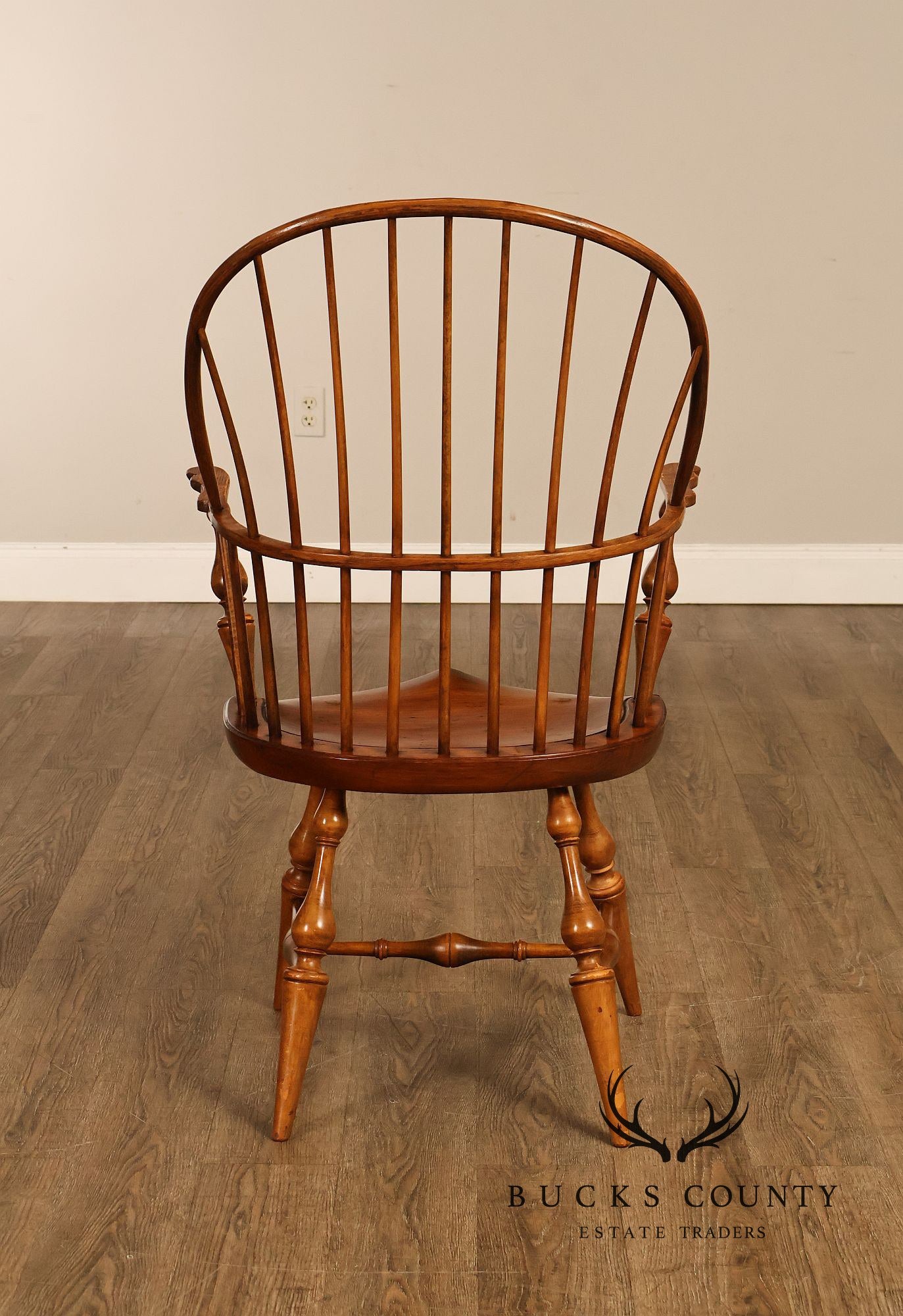 D.R. Dimes Vintage Set of Six Bow-Back Windsor Dining Chairs