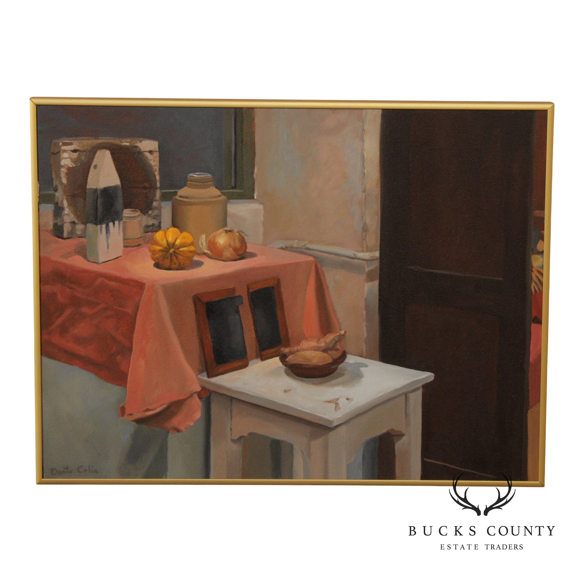 Dante Celia Surrealist Still-Life Oil Painting