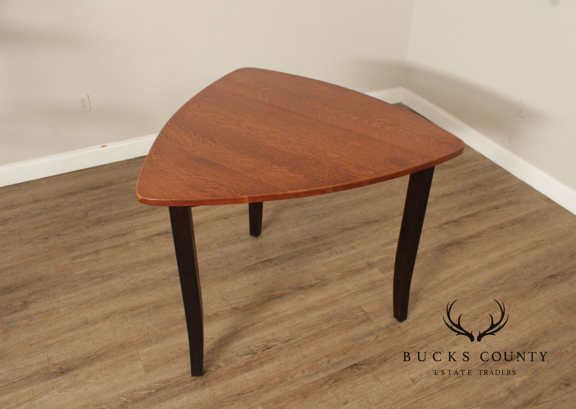 Custom Quality Modern Guitar Pick Oak Counter Height Dining Table