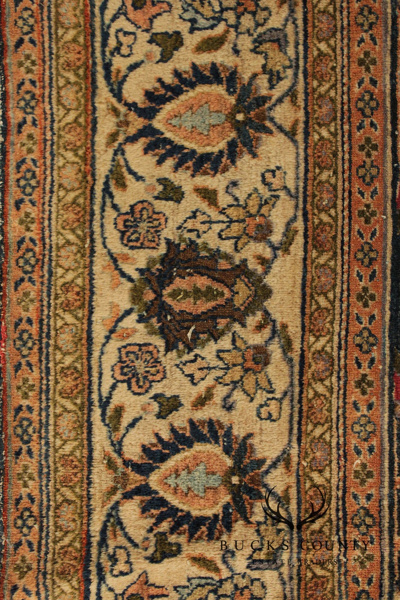 Antique Persian Bidjar Wool Area Rug 8' x 10'