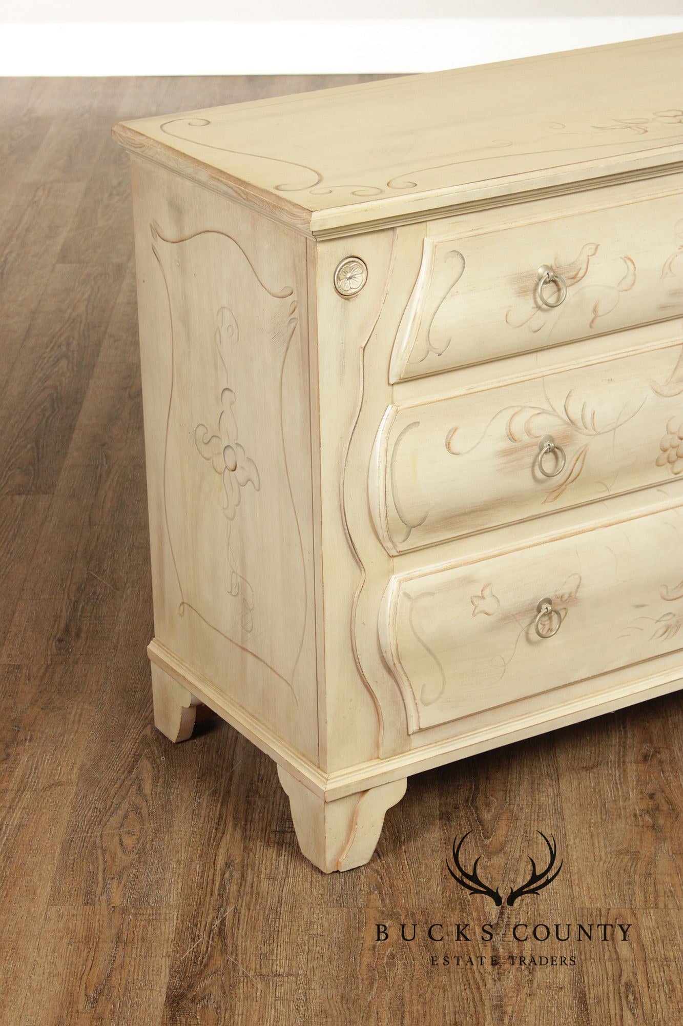 Ethan Allen 'Legacy' Paint Decorated Chest of Drawers