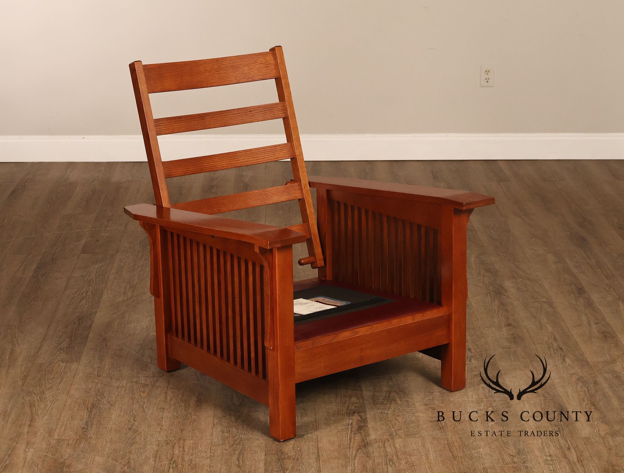 Bassett Furniture Mission Style Oak Morris Chair