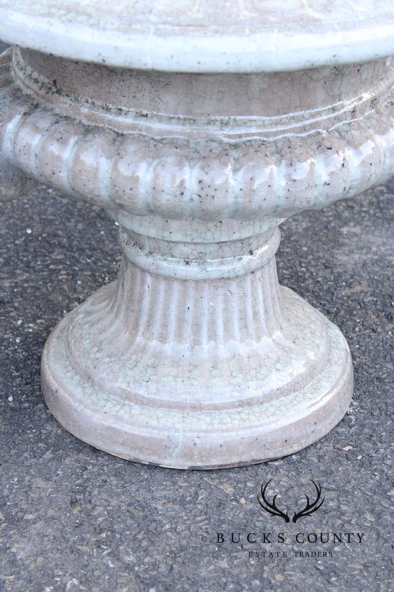 Classical Style Glazed Terracotta Garden Urn Planter