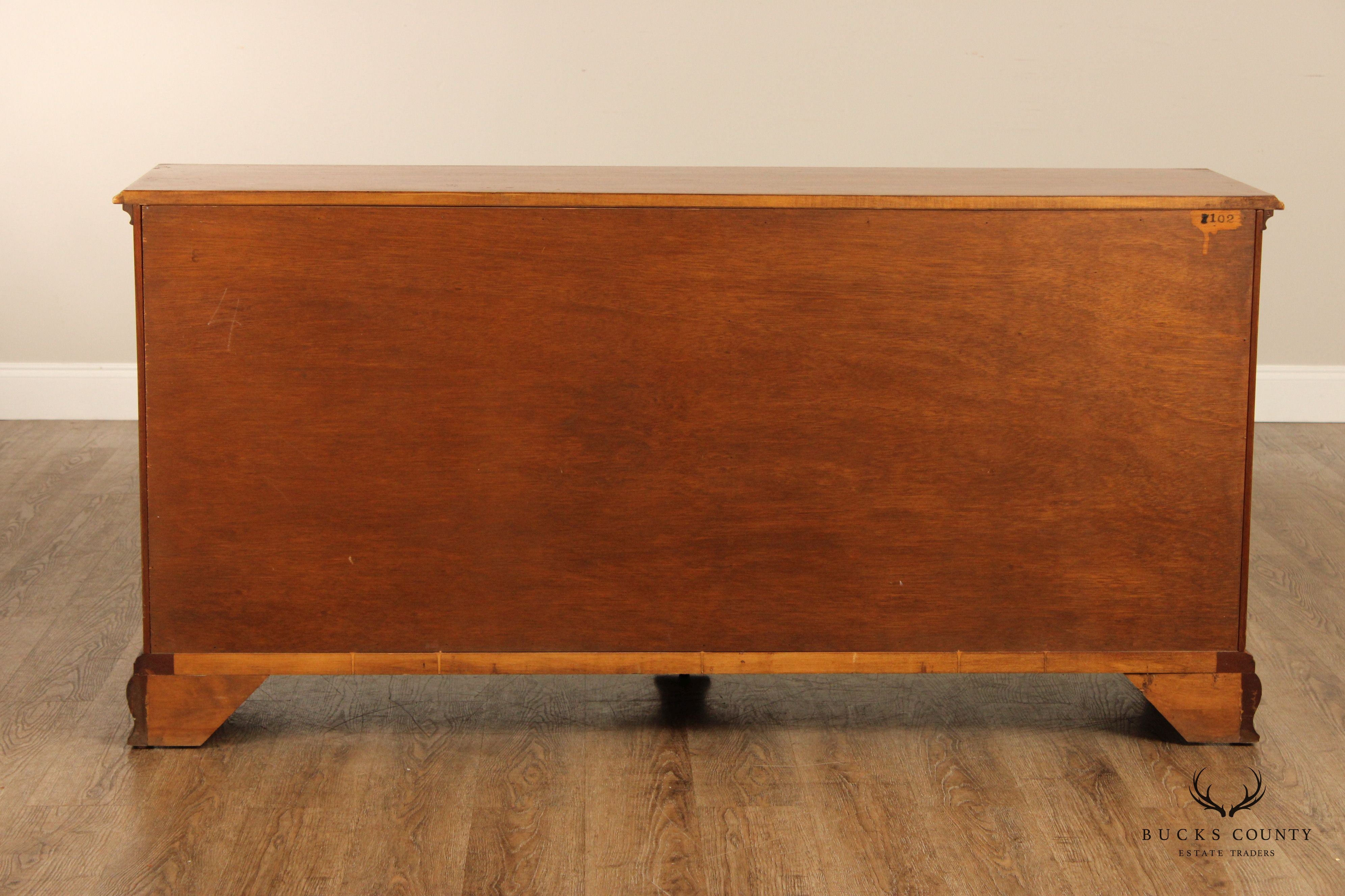 Baker Milling Road Georgian Style Walnut Long Dresser